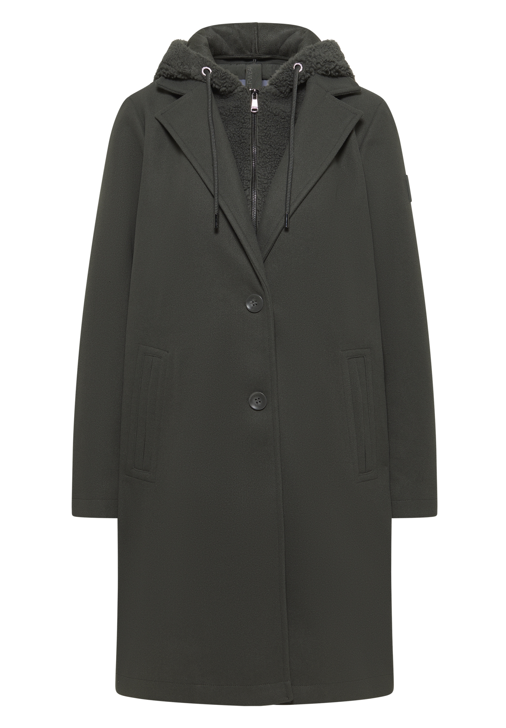 Fake Wool Coat w. detachable T #1