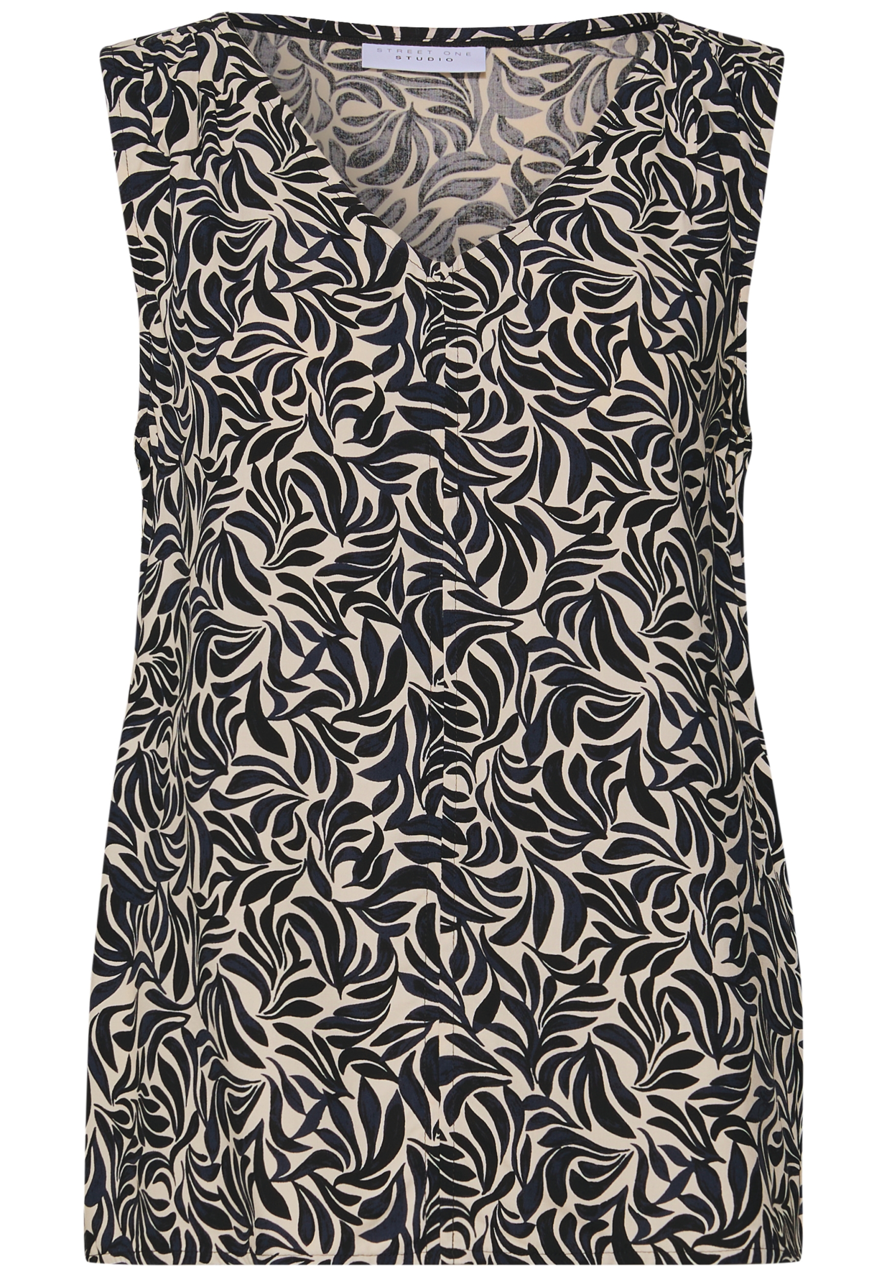 LTD QR V-neck top w seam detai #1