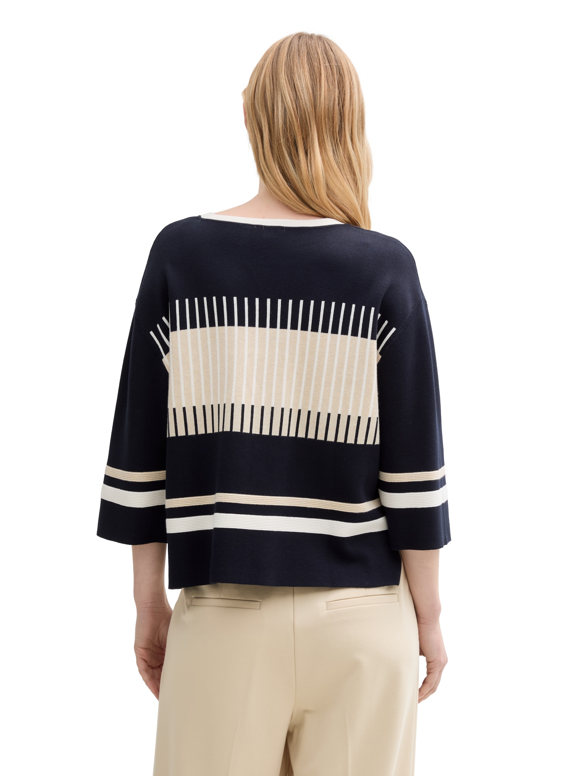Strickpullover mit Streifenmuster #3