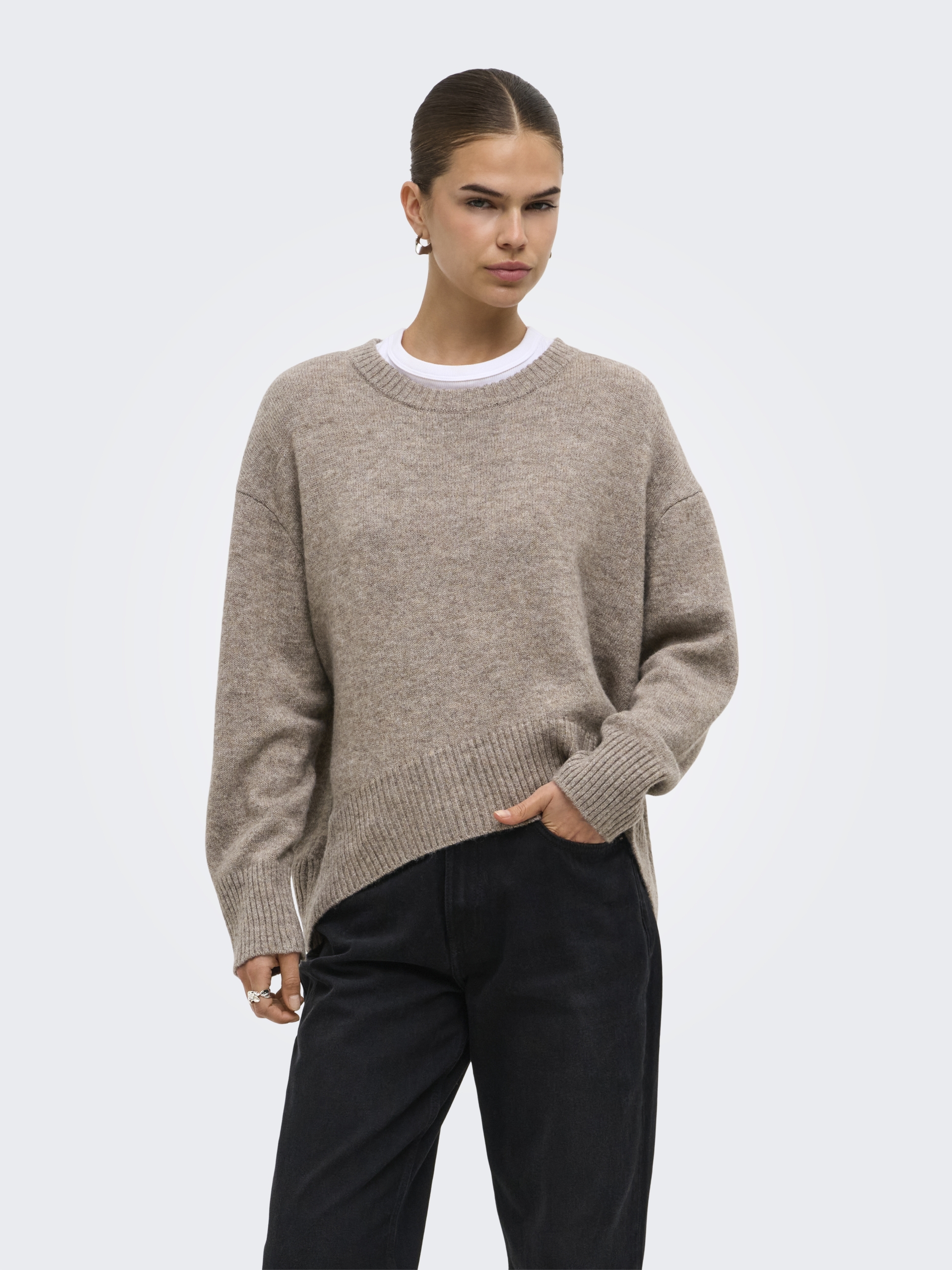 ONLALIVIA LS HIGH-LOW O-NECK NOOS KNT #4