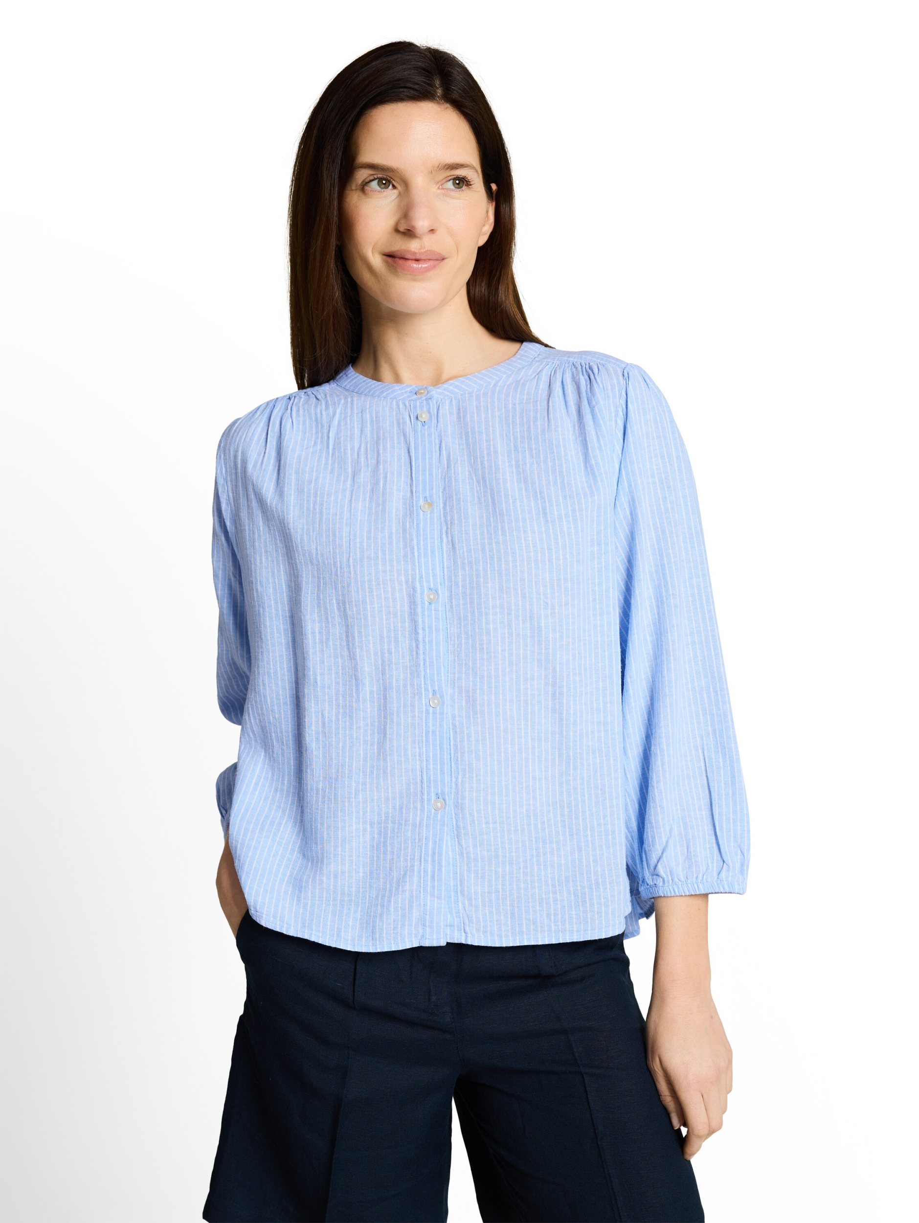 blouse feminine with linen #5