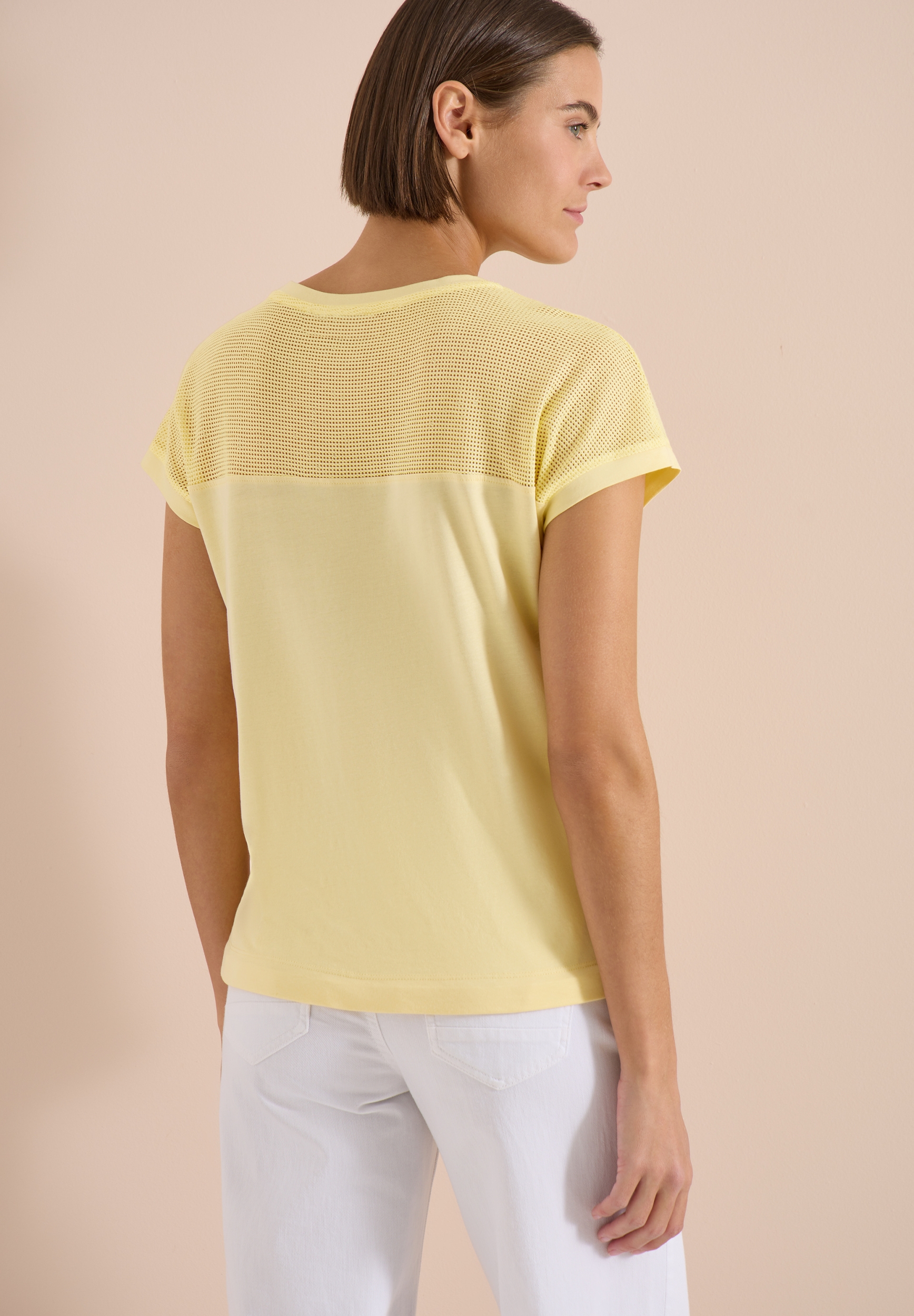 TOS Solid Mesh Insert T-Shirt #4