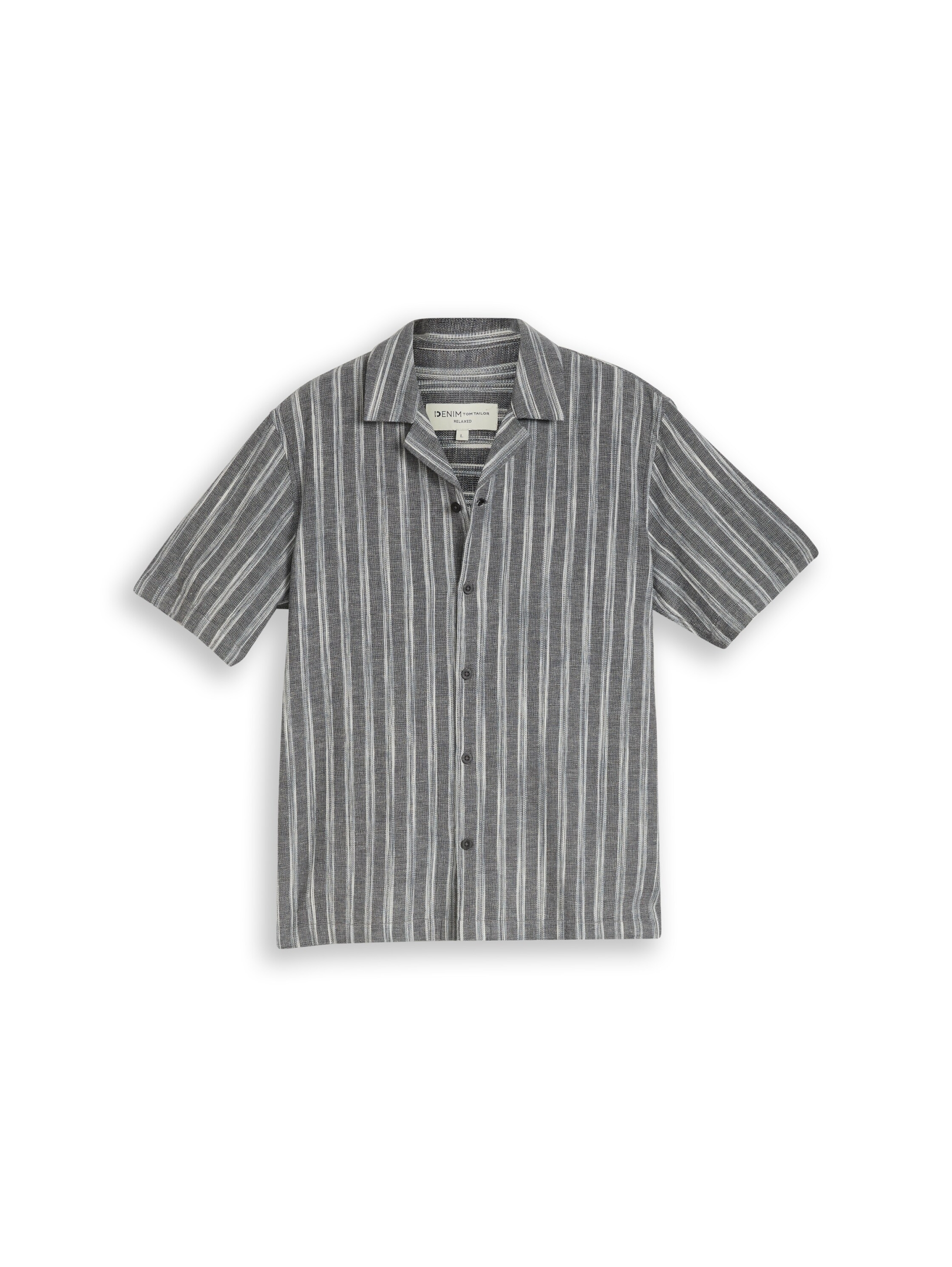 relaxed structured striped shi #1