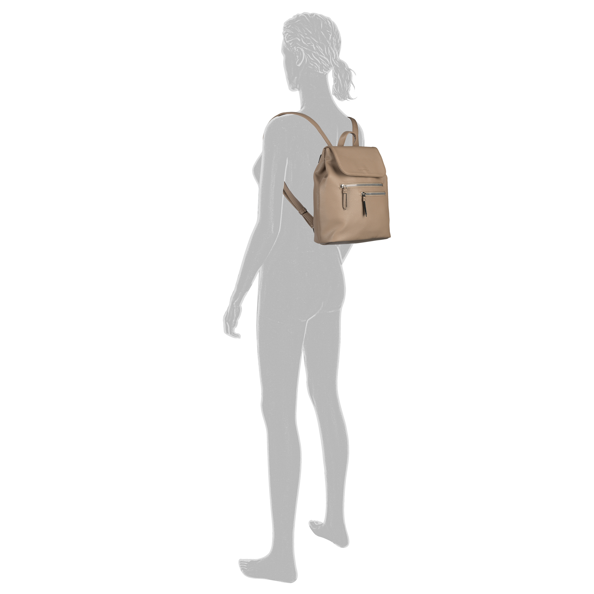 Winona, Backpack M, taupe #4
