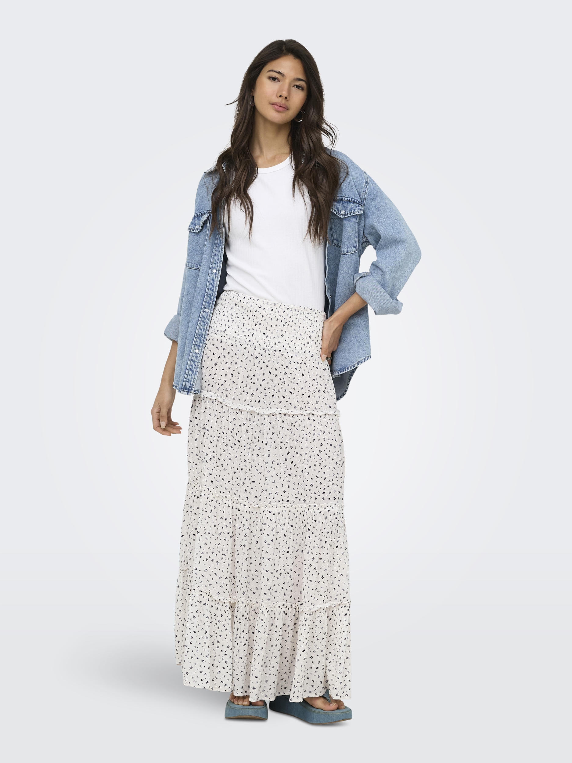 ONLFERNANDA LIFE LAYRED LONG SKIRTNOOS #6