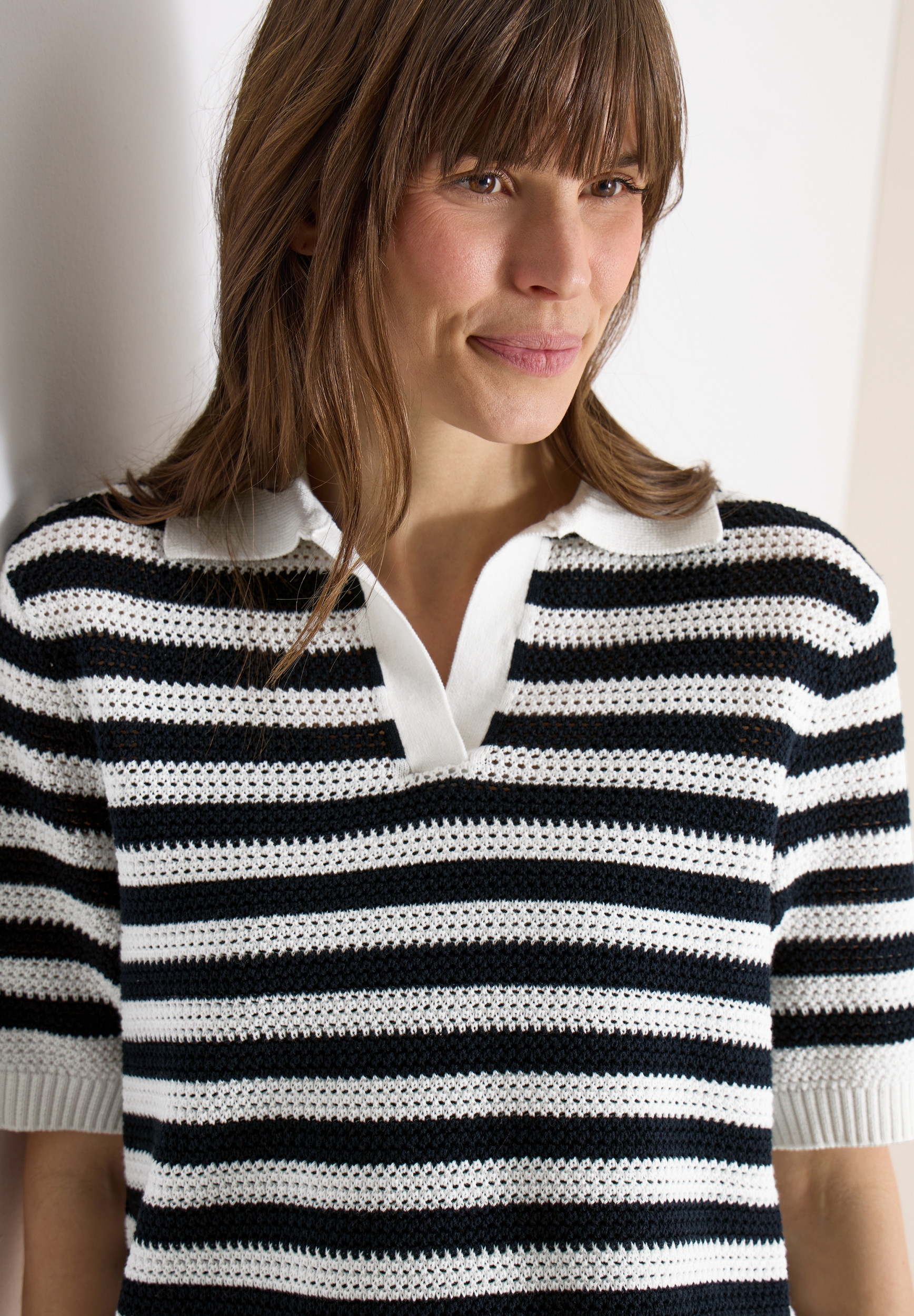 TOS_Mesh Stripe Polo #6