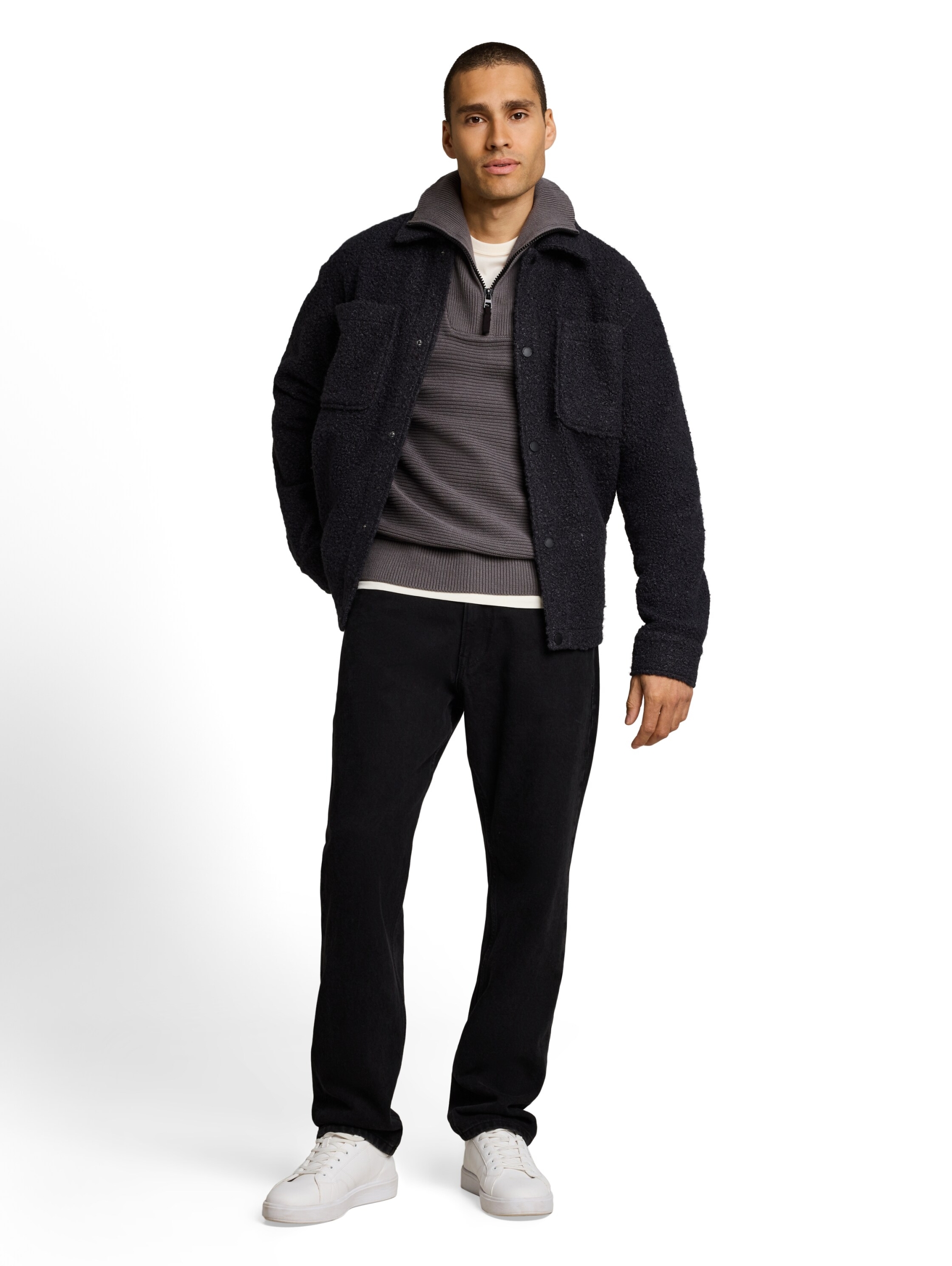 relaxed knit troyer #3