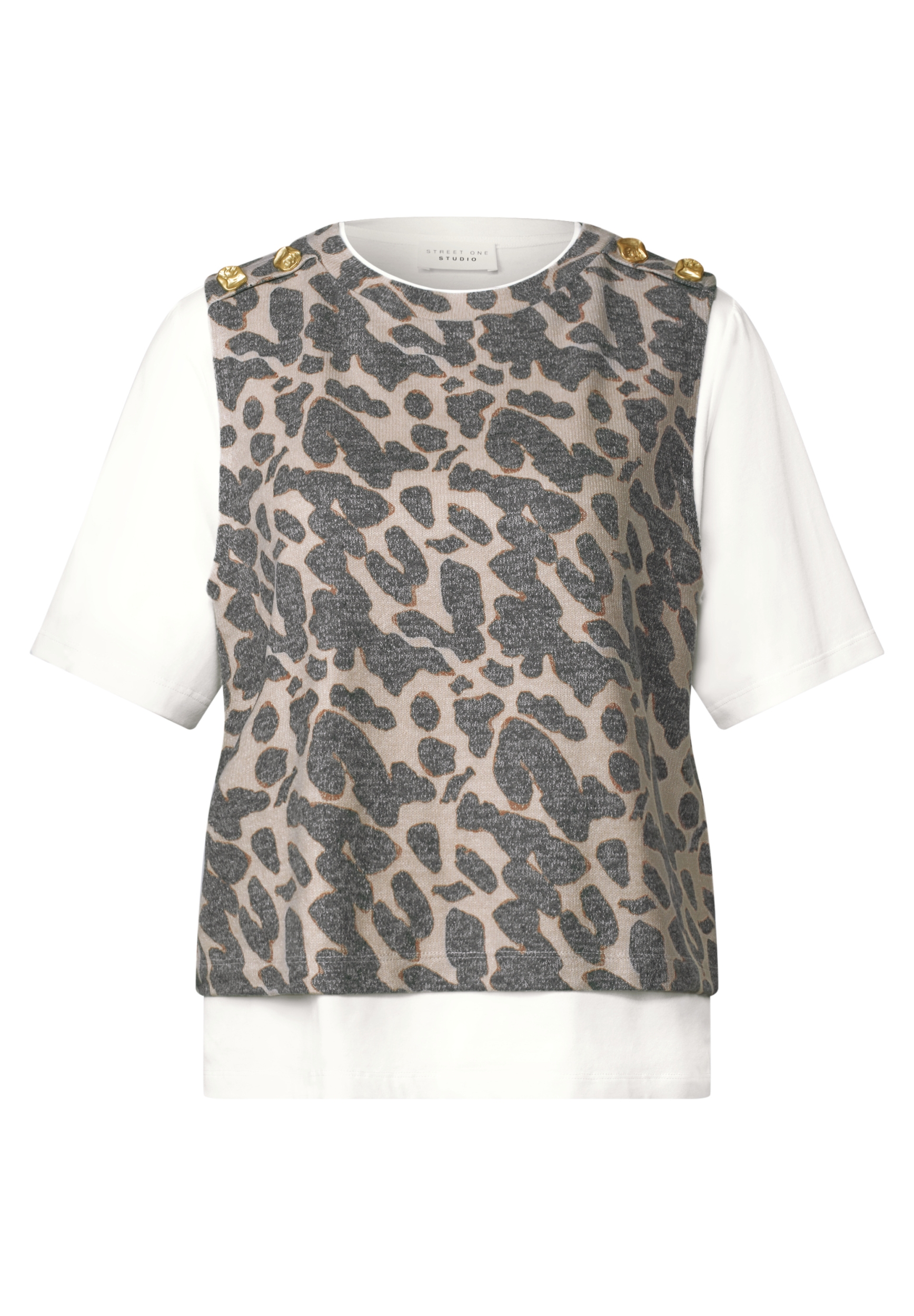 Studio_2 in 1 printed shirt w. #1