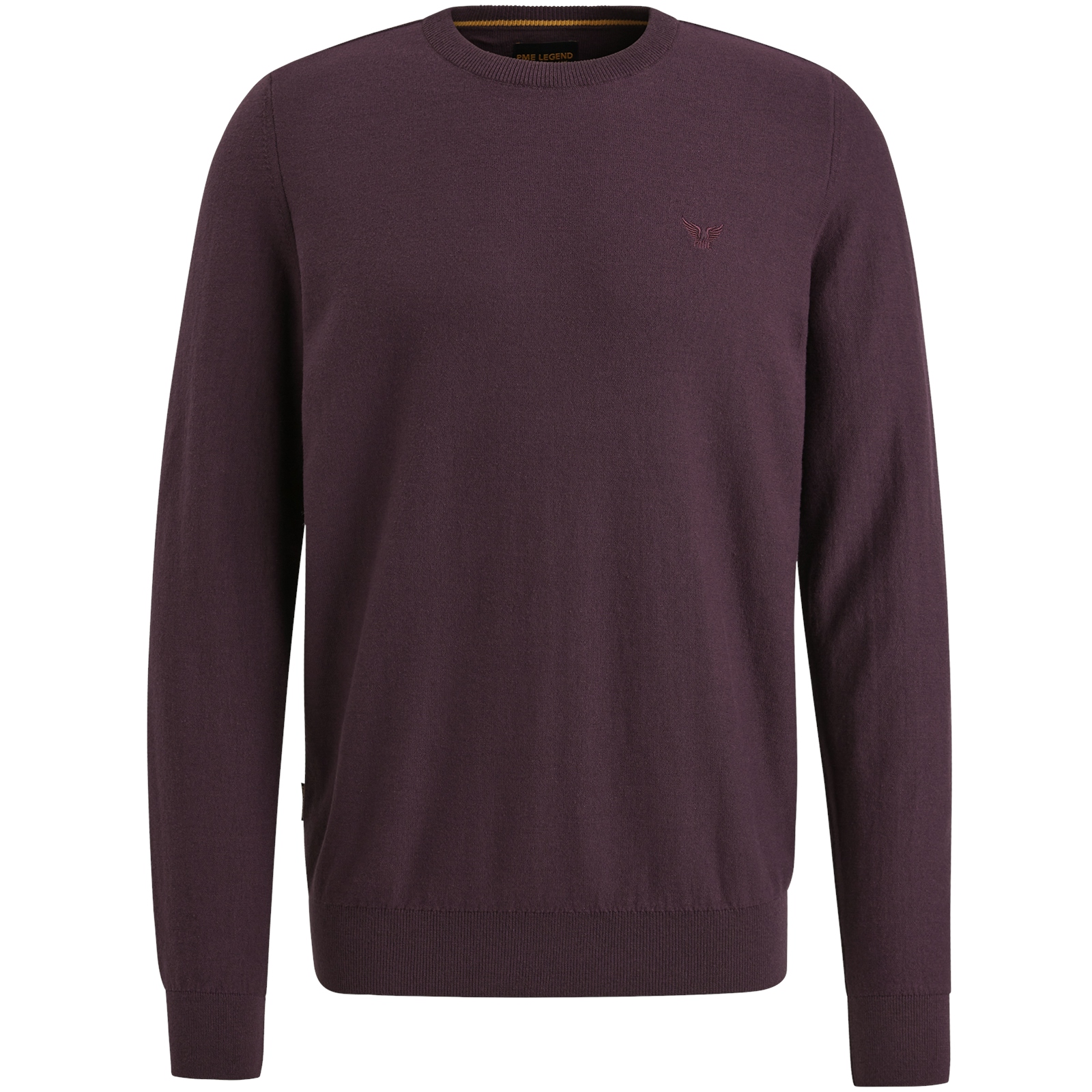 R-neck cotton knit #1