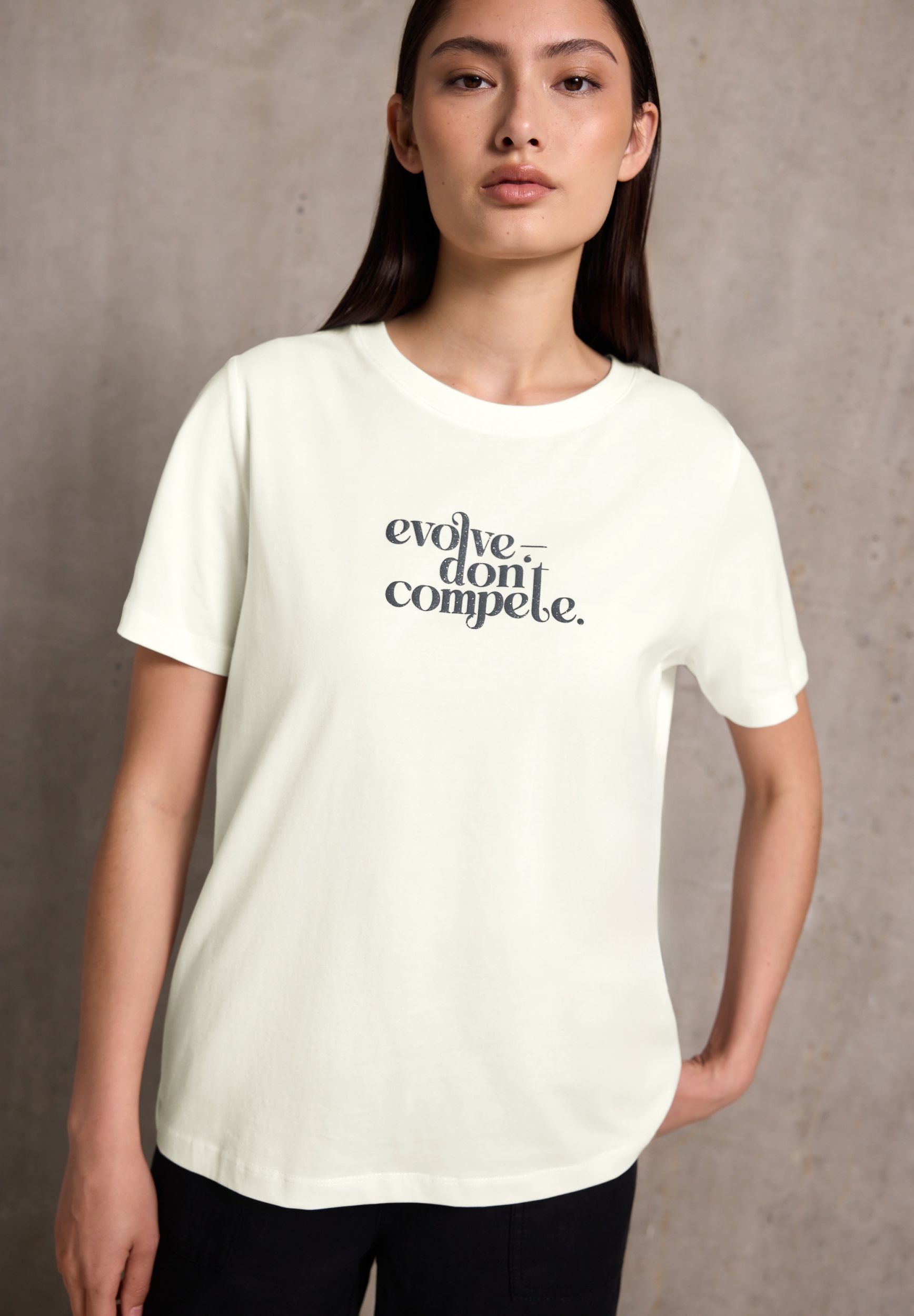 basic partprint shirt #7