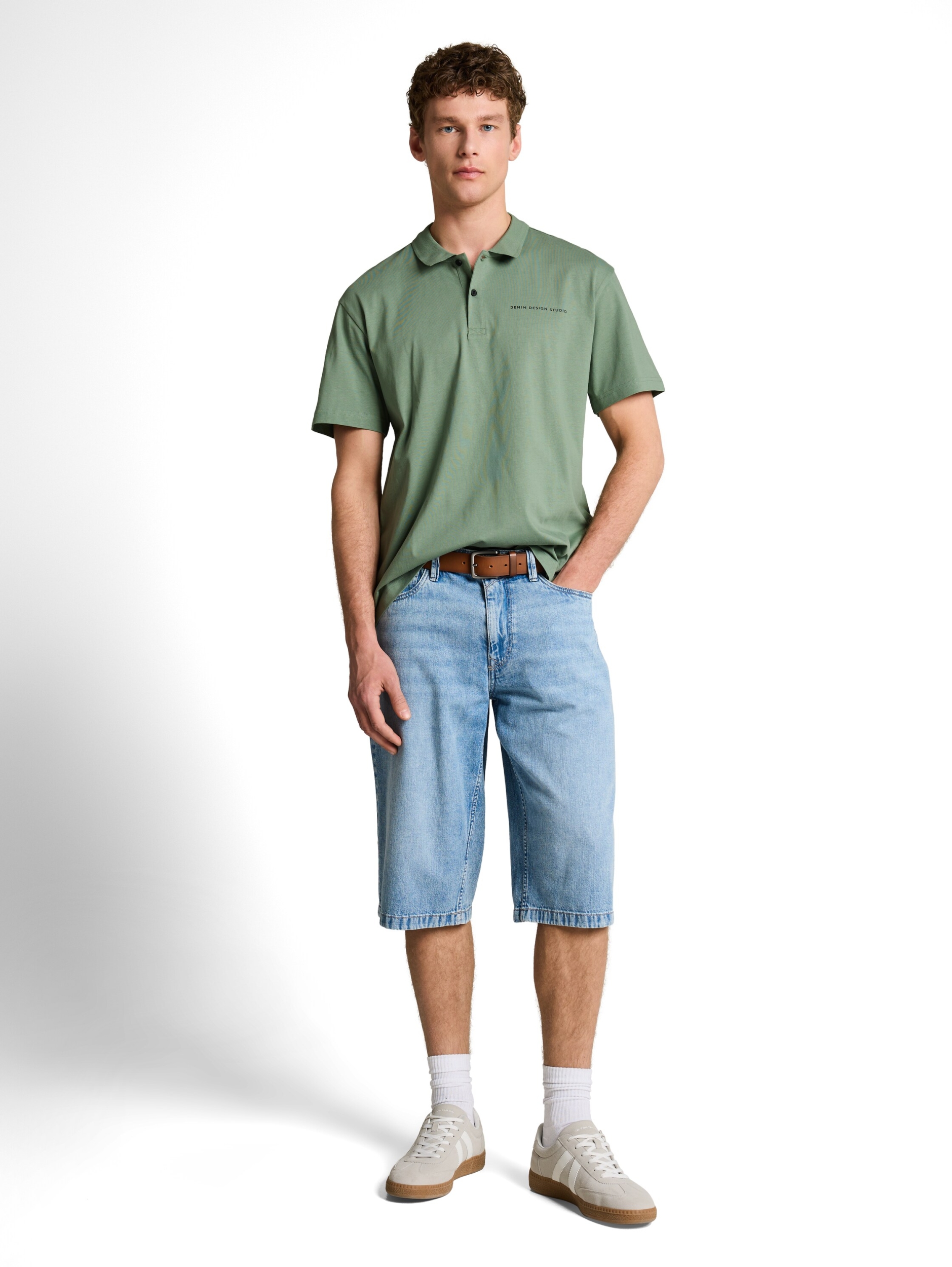 relaxed jersey polo #3