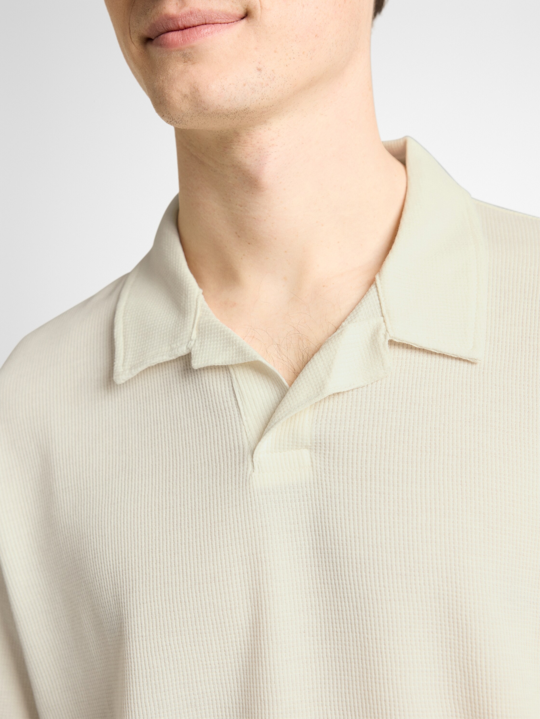 relaxed structured polo #9