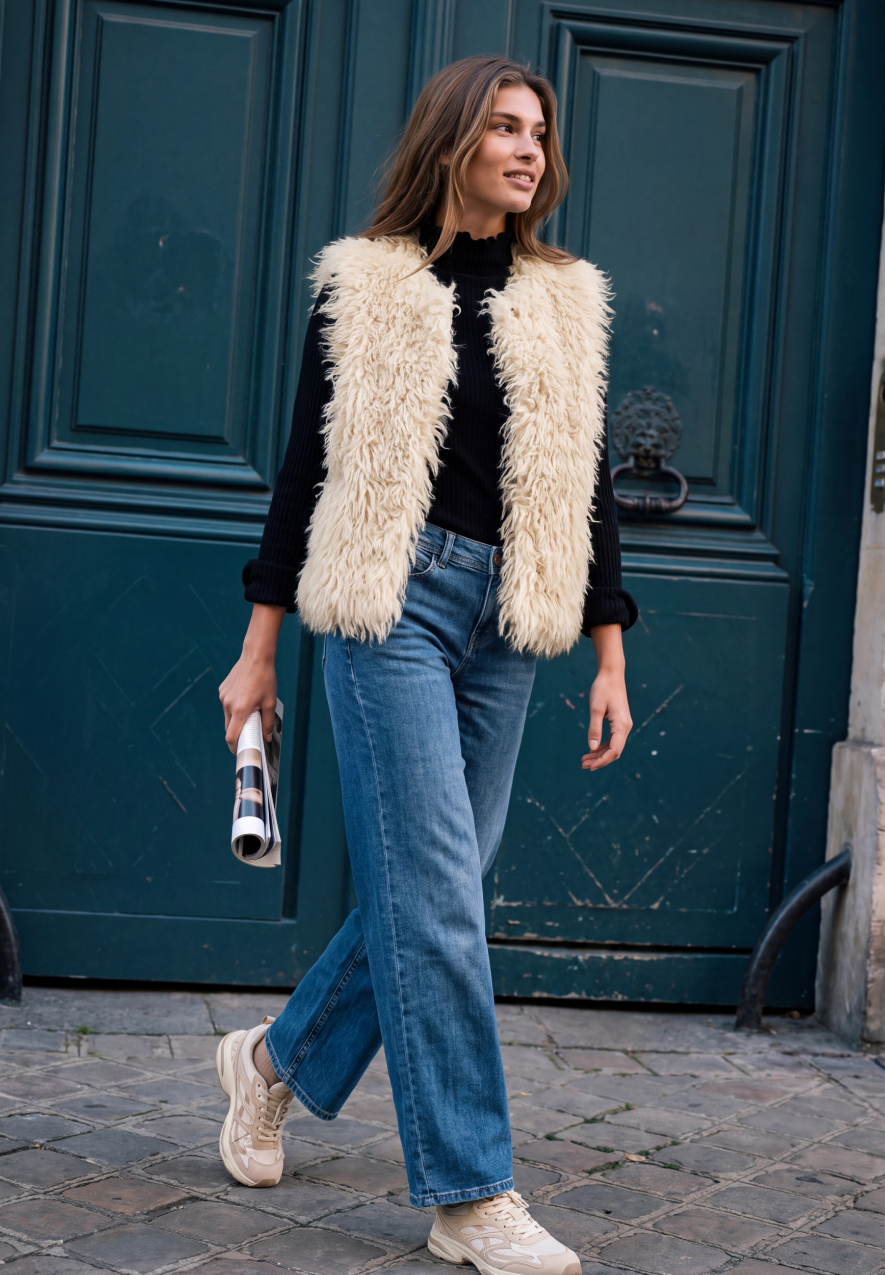 Studio Fake Fur Vest #3