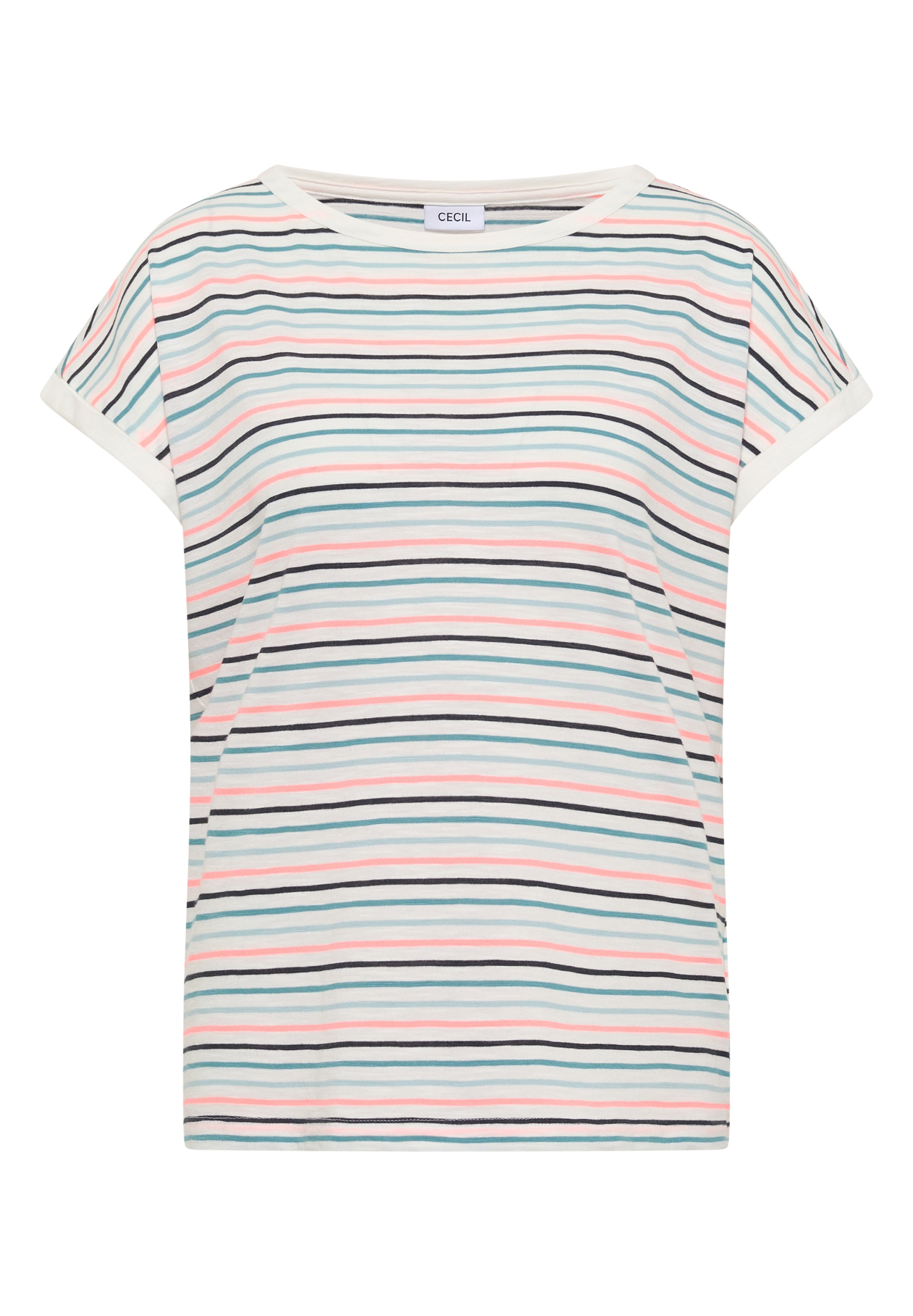 TOS Multi Striped Turn-Up Shir #1