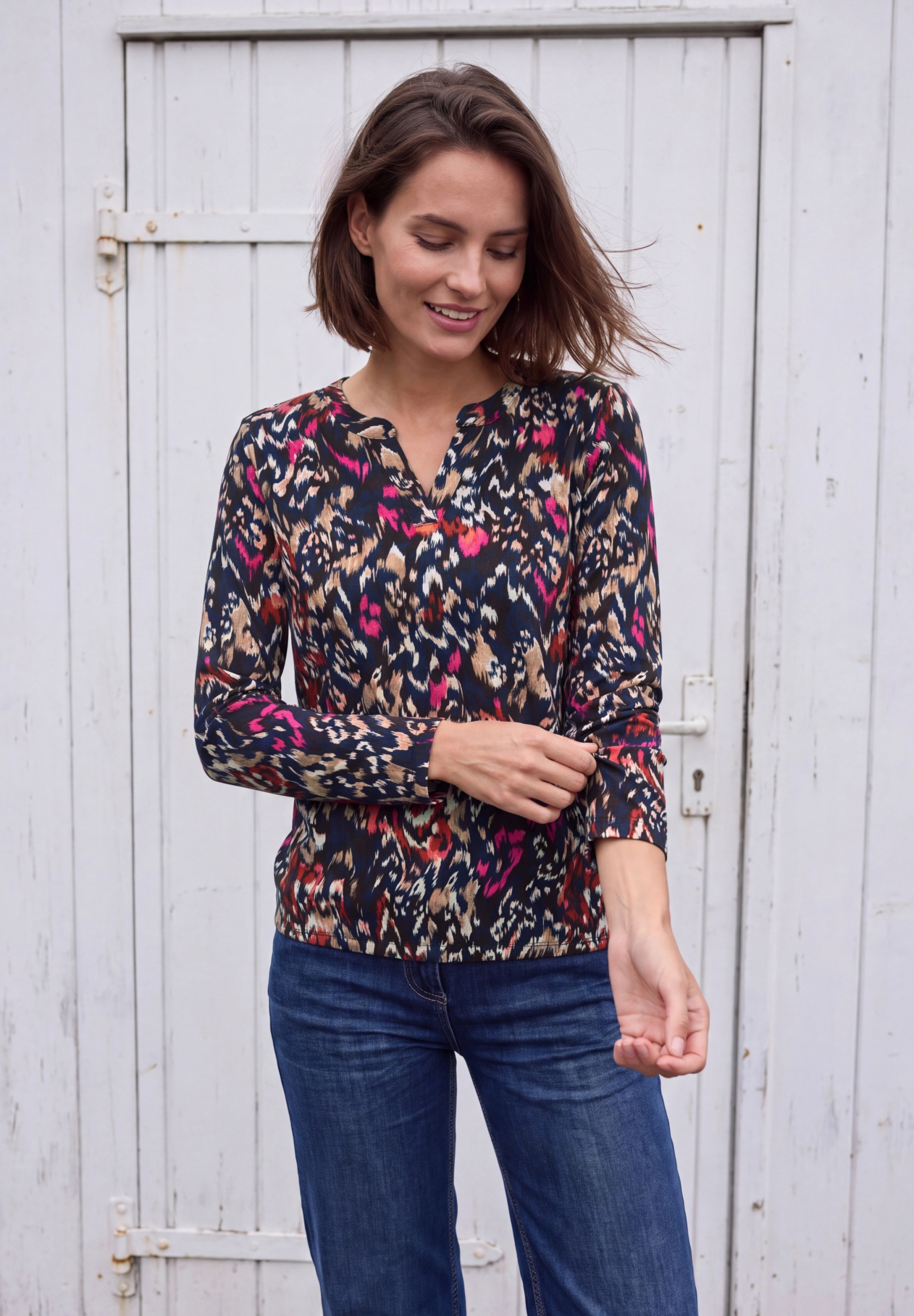 TOS AOP Split Neck Tunic #3