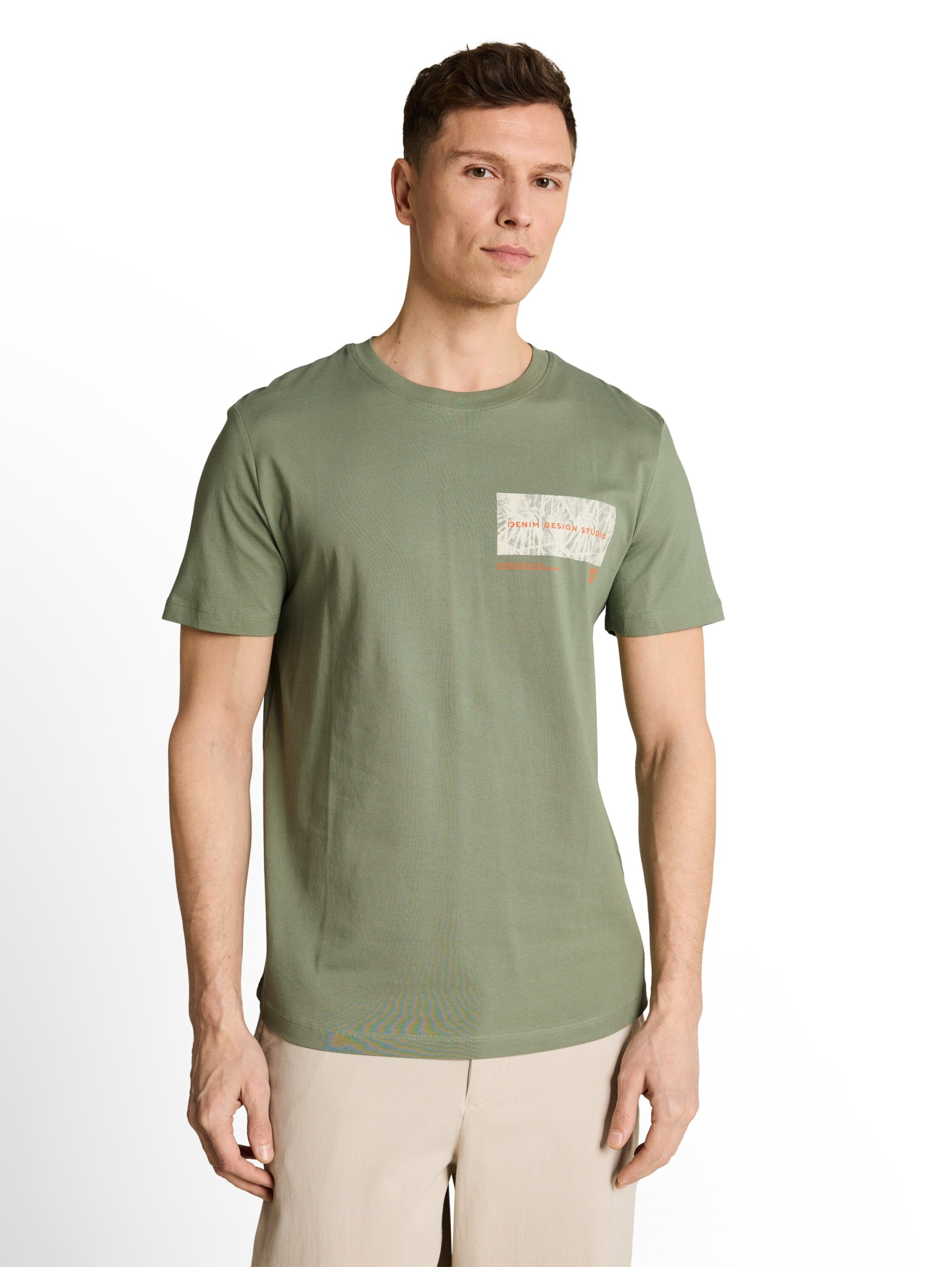 rounded hem printed t-shirt #6