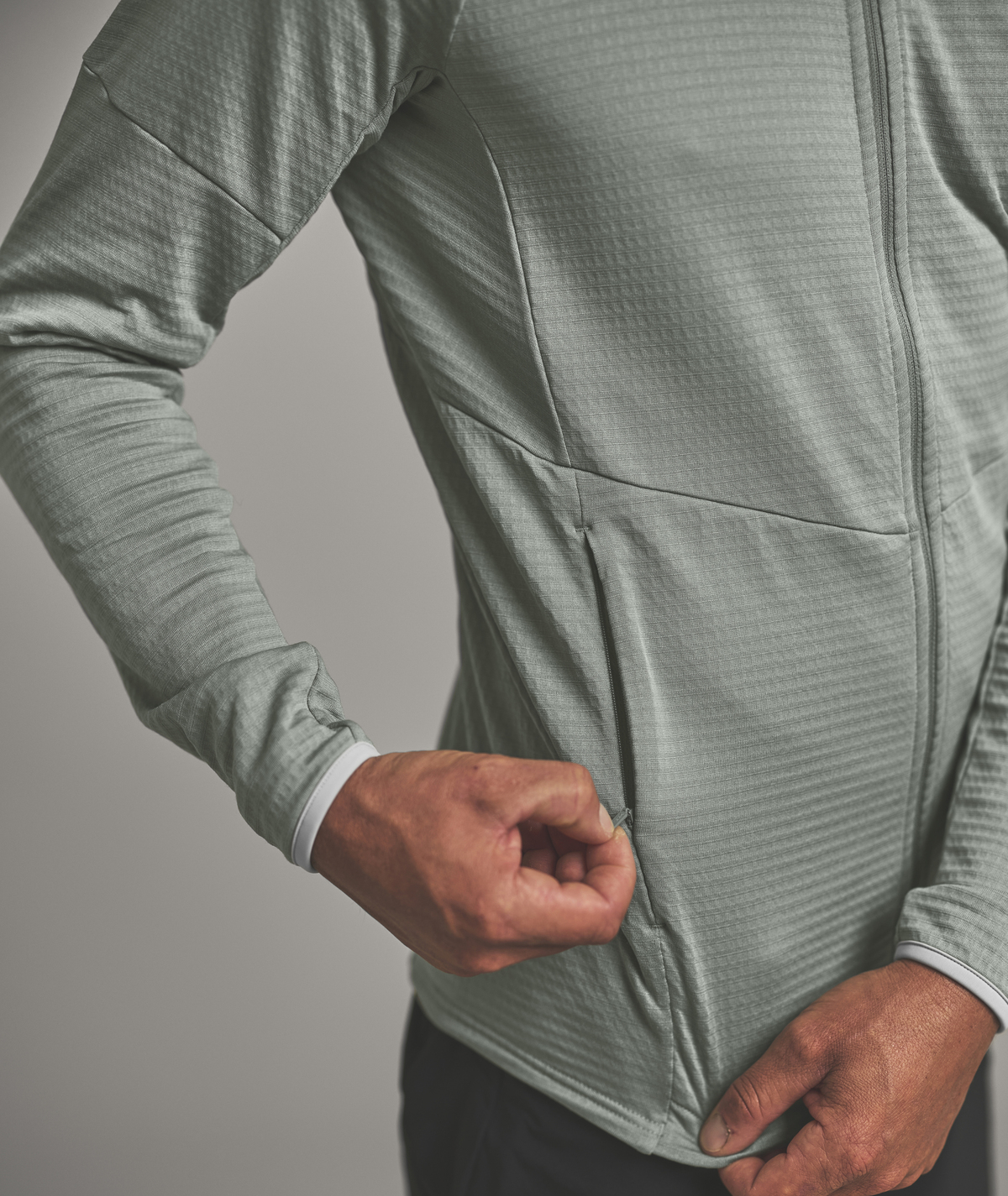 FLEECE LIGHT GRID JACKET M #5