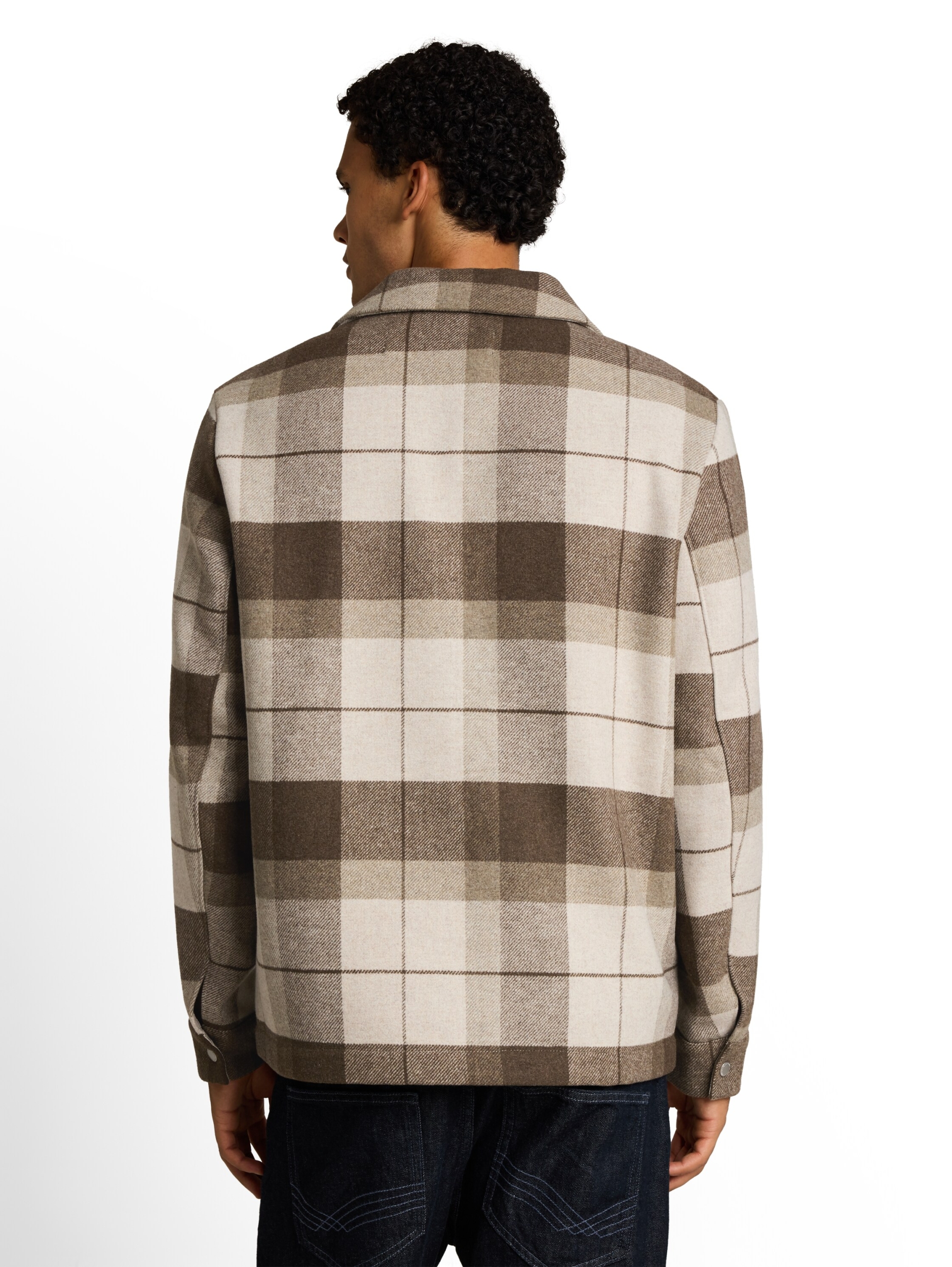 wool optic overshirt #4