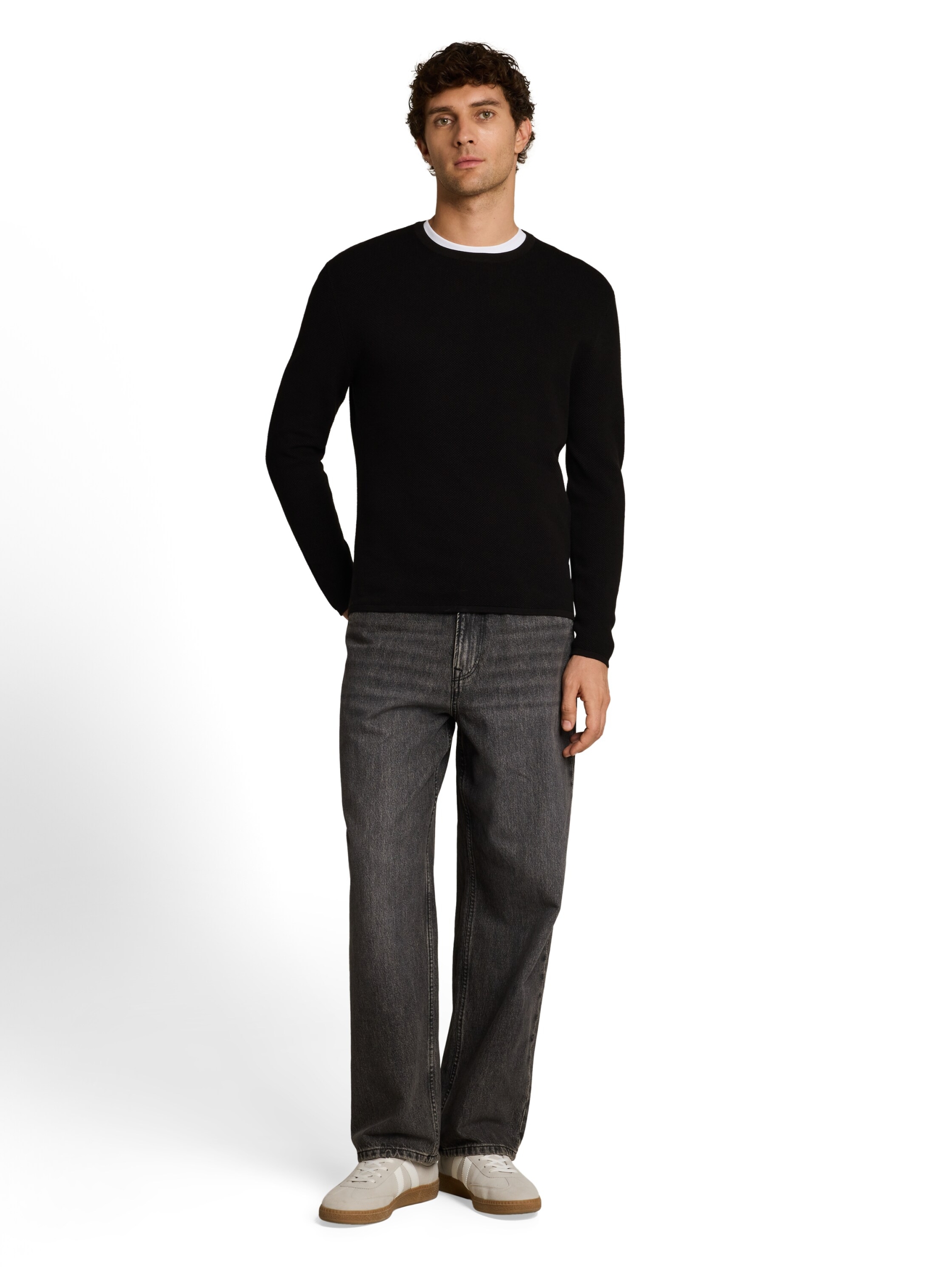 basic structred crew neck knit #8