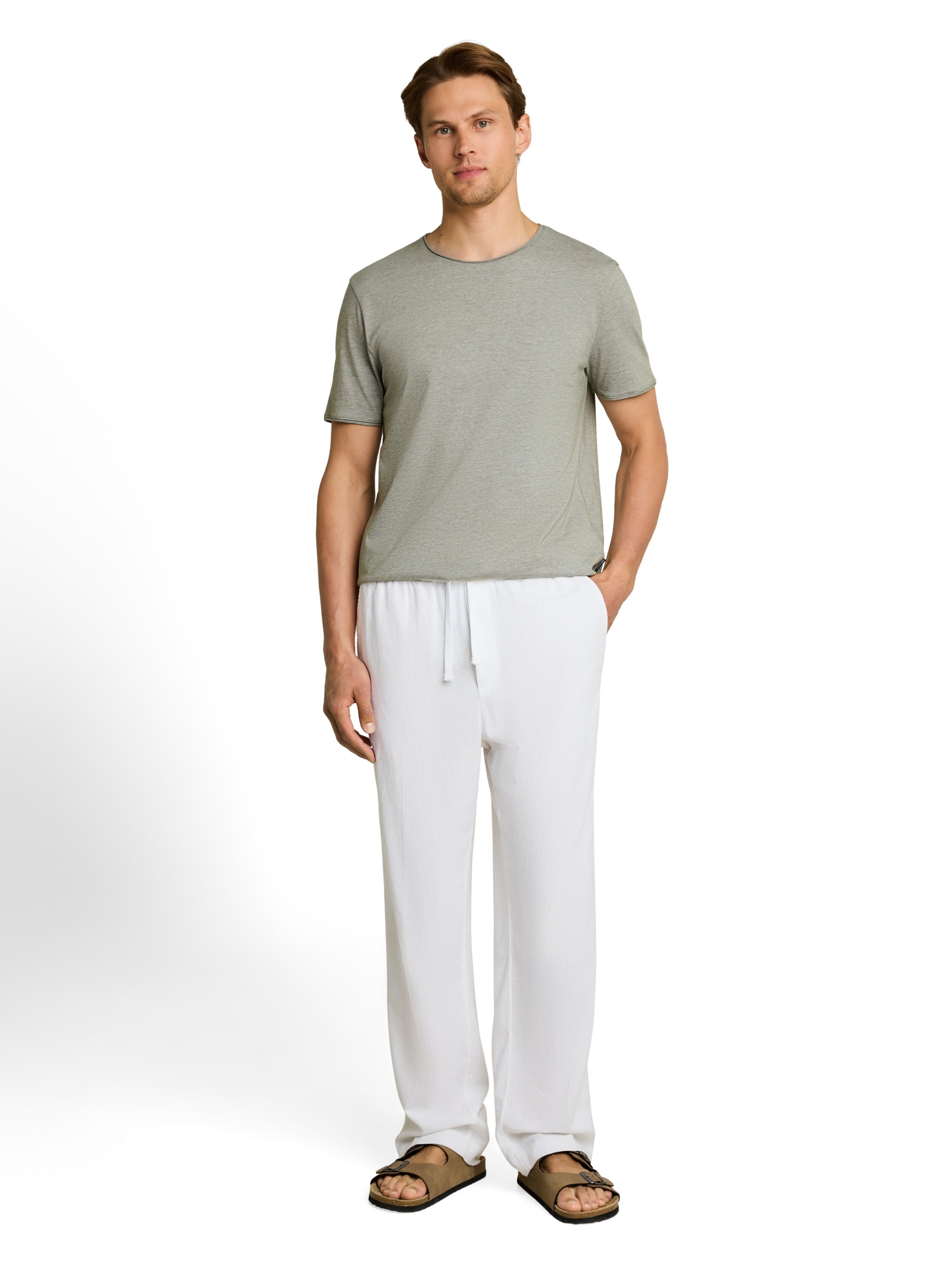 rounded hem finestripe t-shirt #3