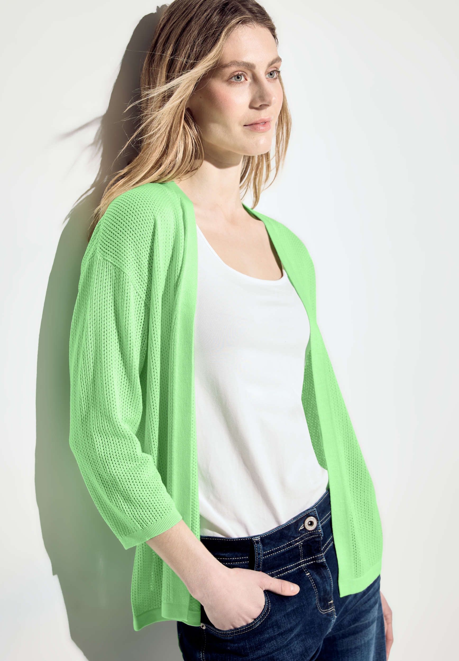 Mesh Strickjacke #8
