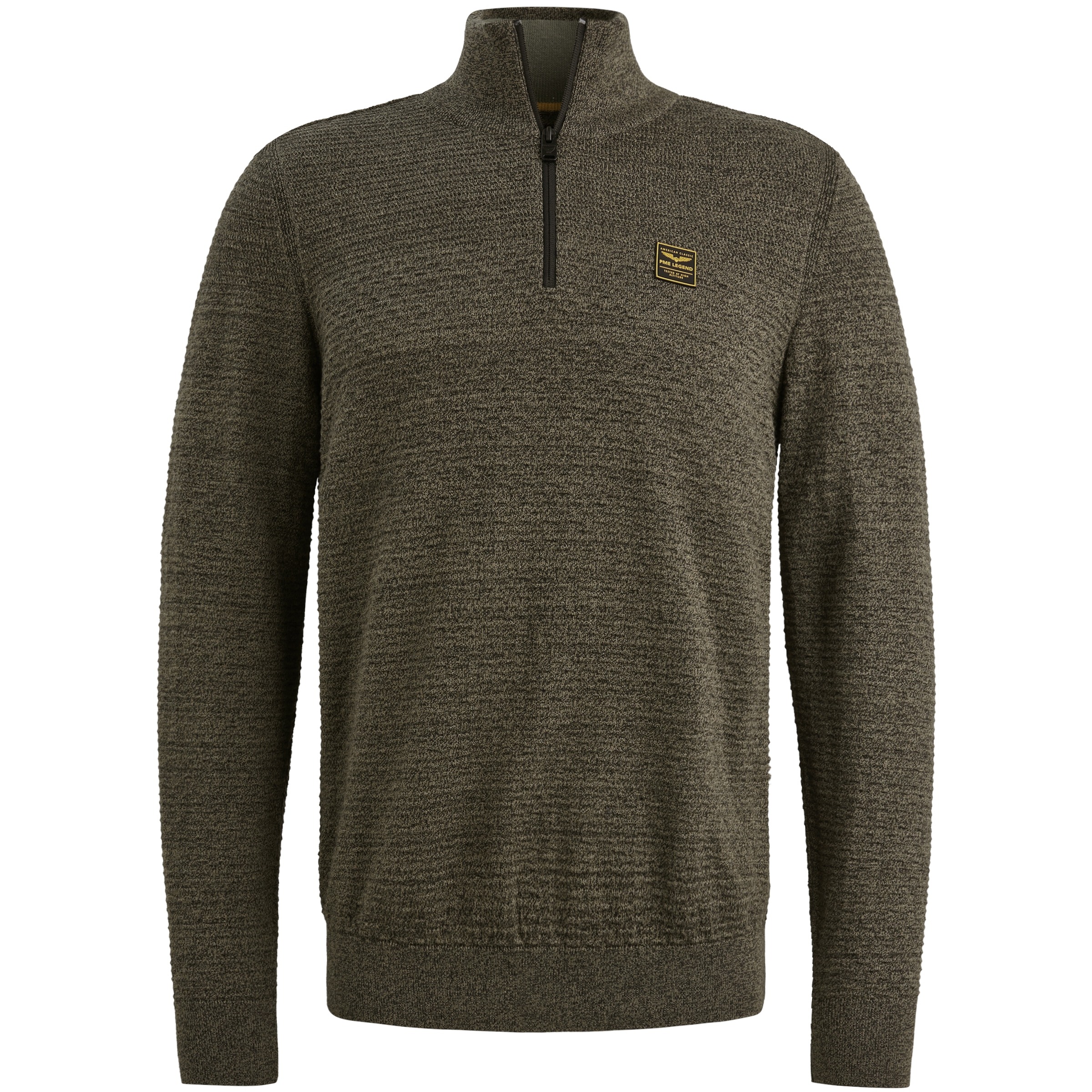 Half zip collar cotton mouline (or #1