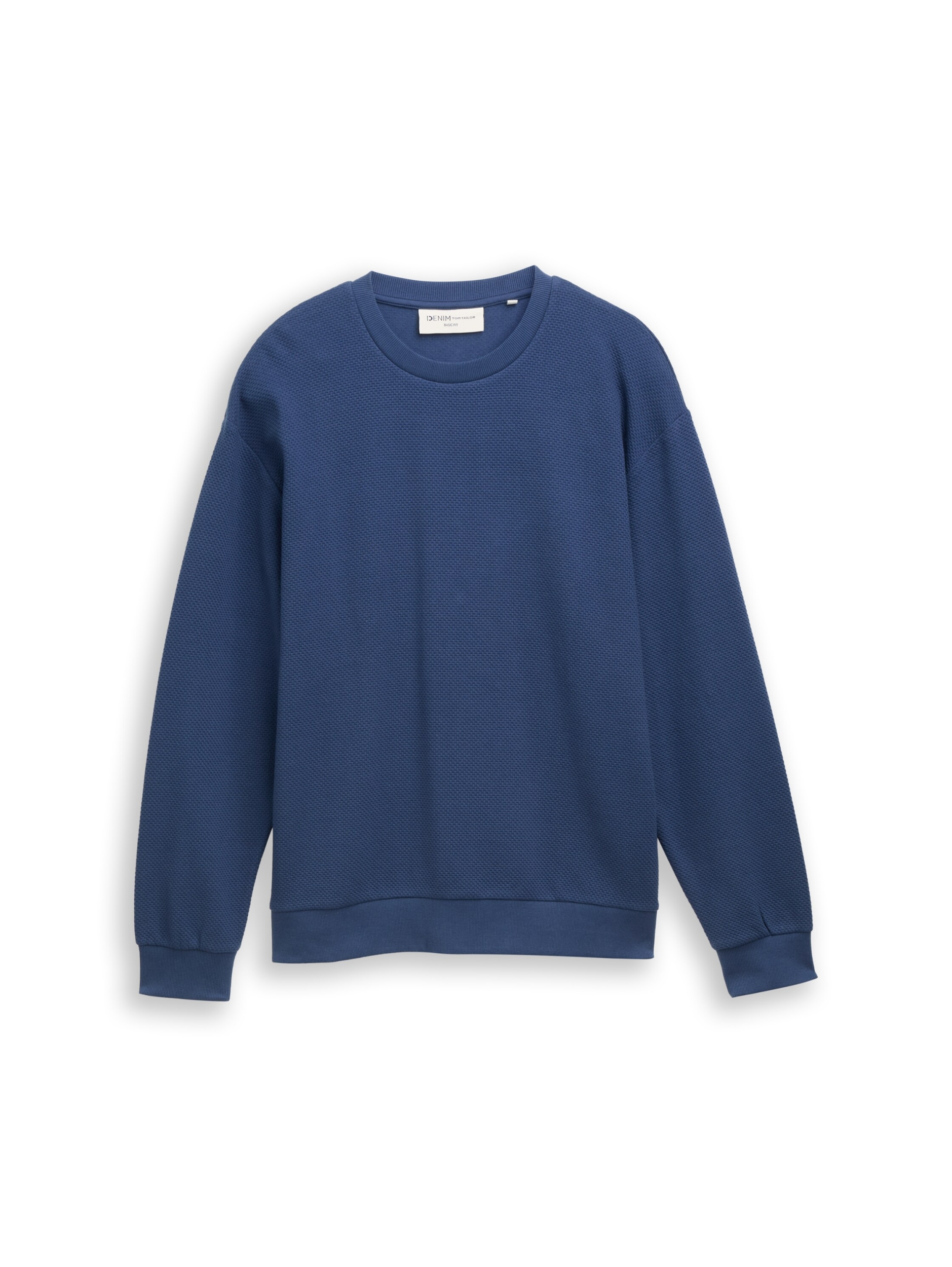 structured crew neck sweatshir #1
