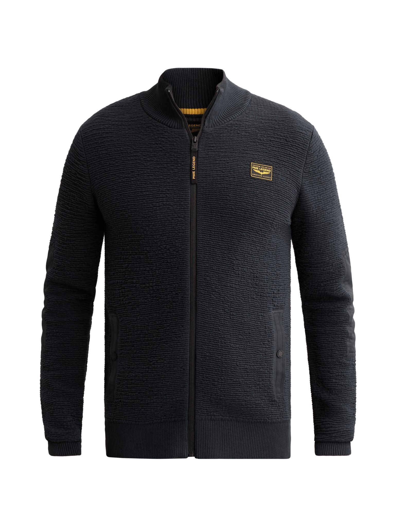 Zip jacket texture yarn #1
