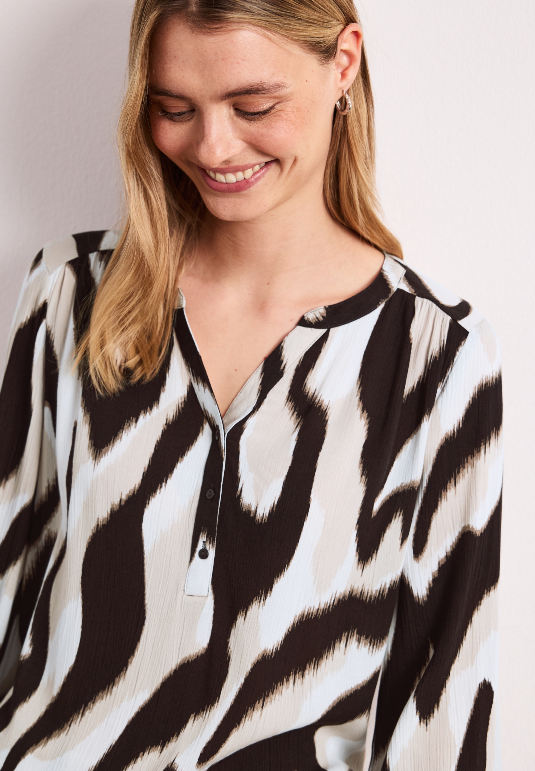 printed mat-mix shirt w.button #6