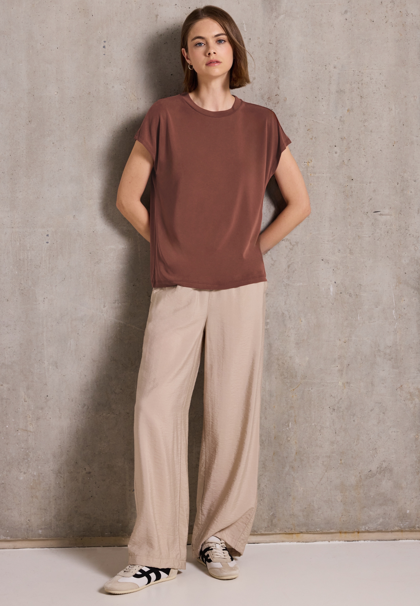 silk look basic shirt #7