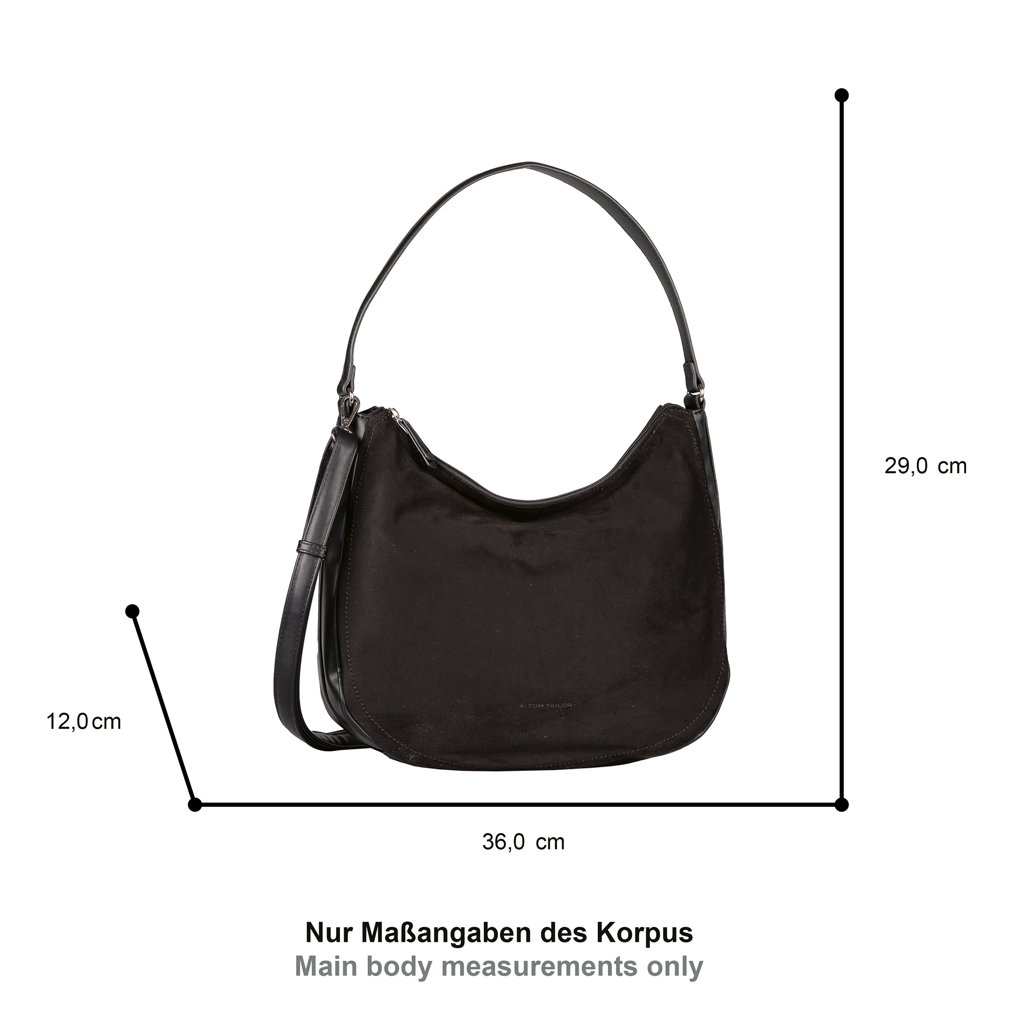 Lorella, Hobo bag M, black #5