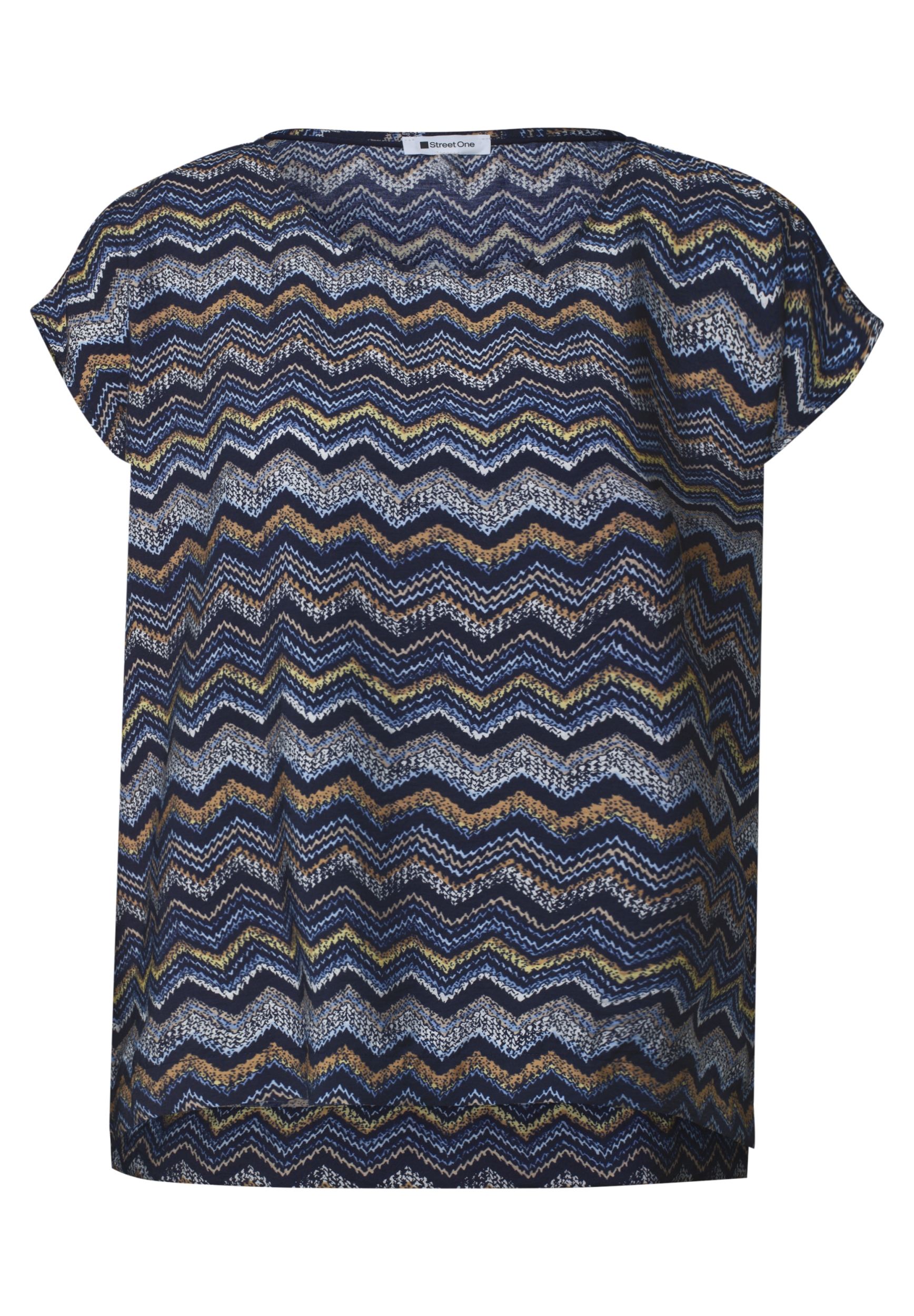 EOS_AOP Round Neck Top w. drop #1