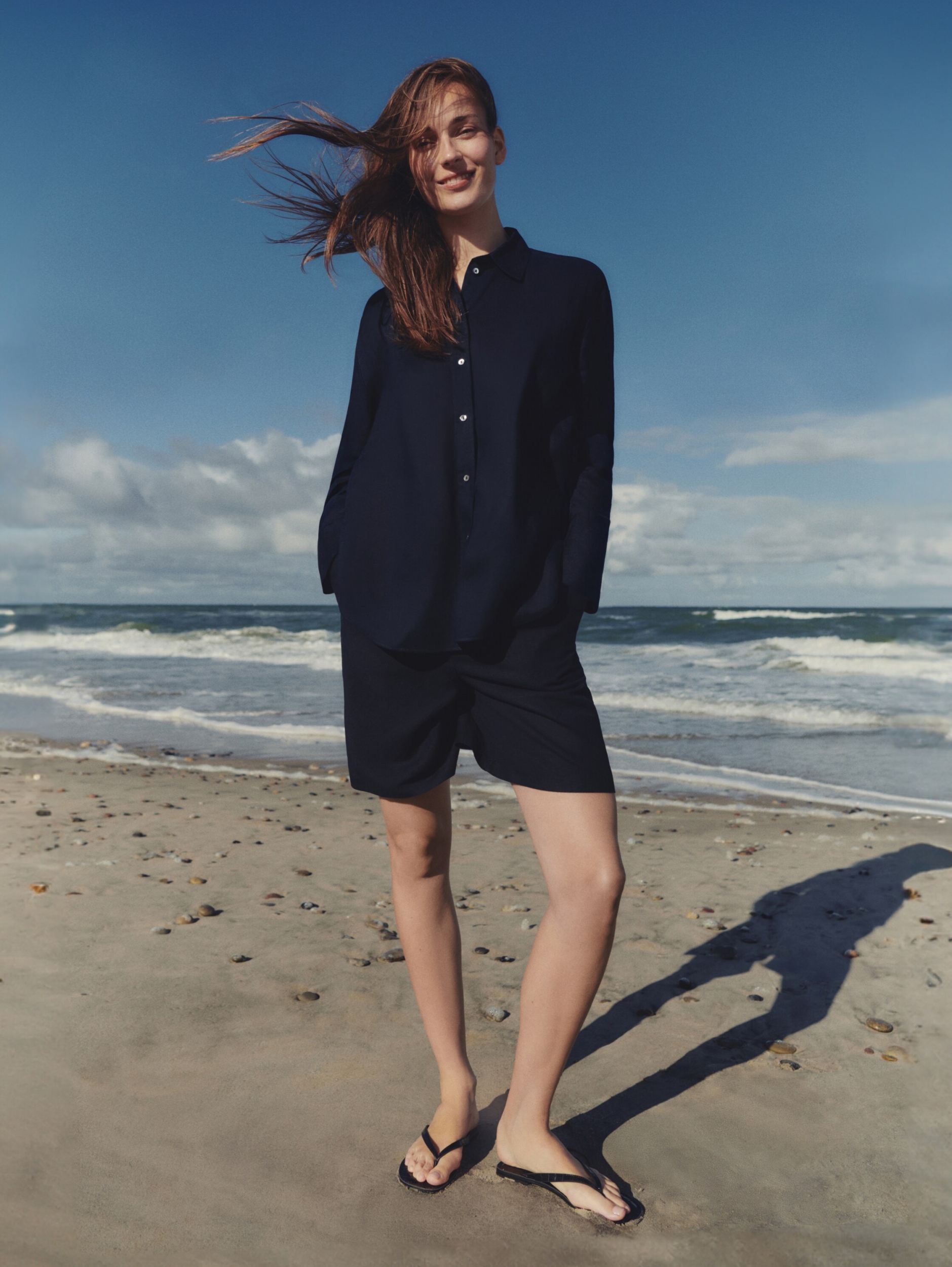 blouse shirt with linen #5