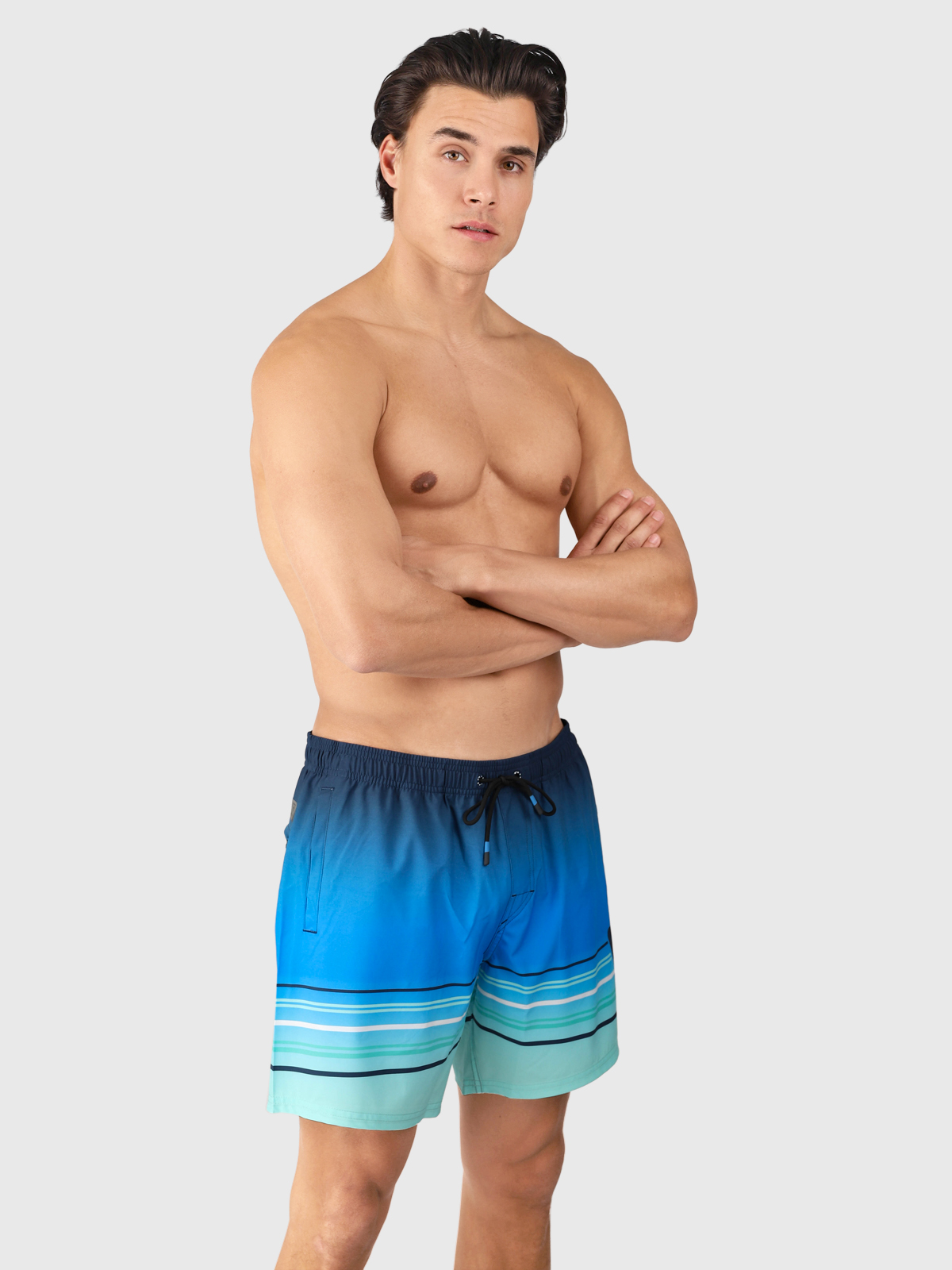 Bru-conic-Stripe Men Swim Shorts #3