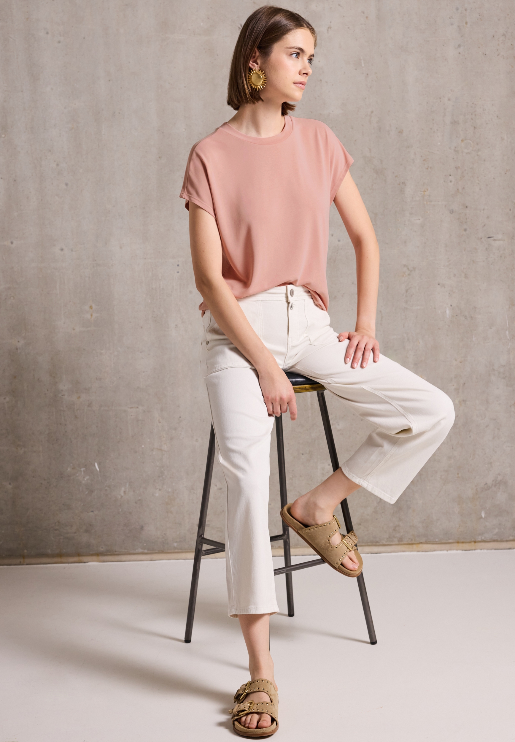 silk look basic shirt #3