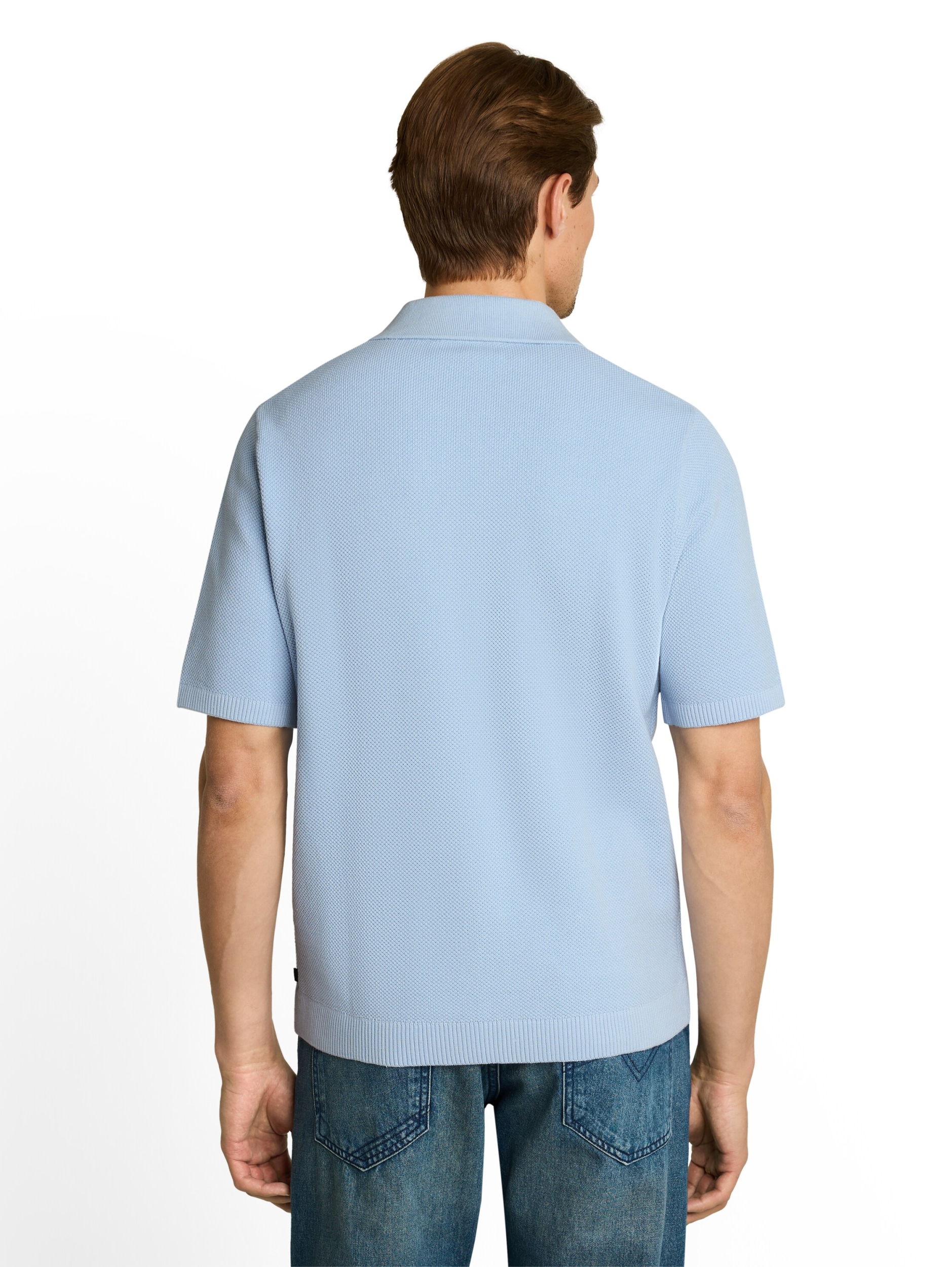 pique knit polo #4
