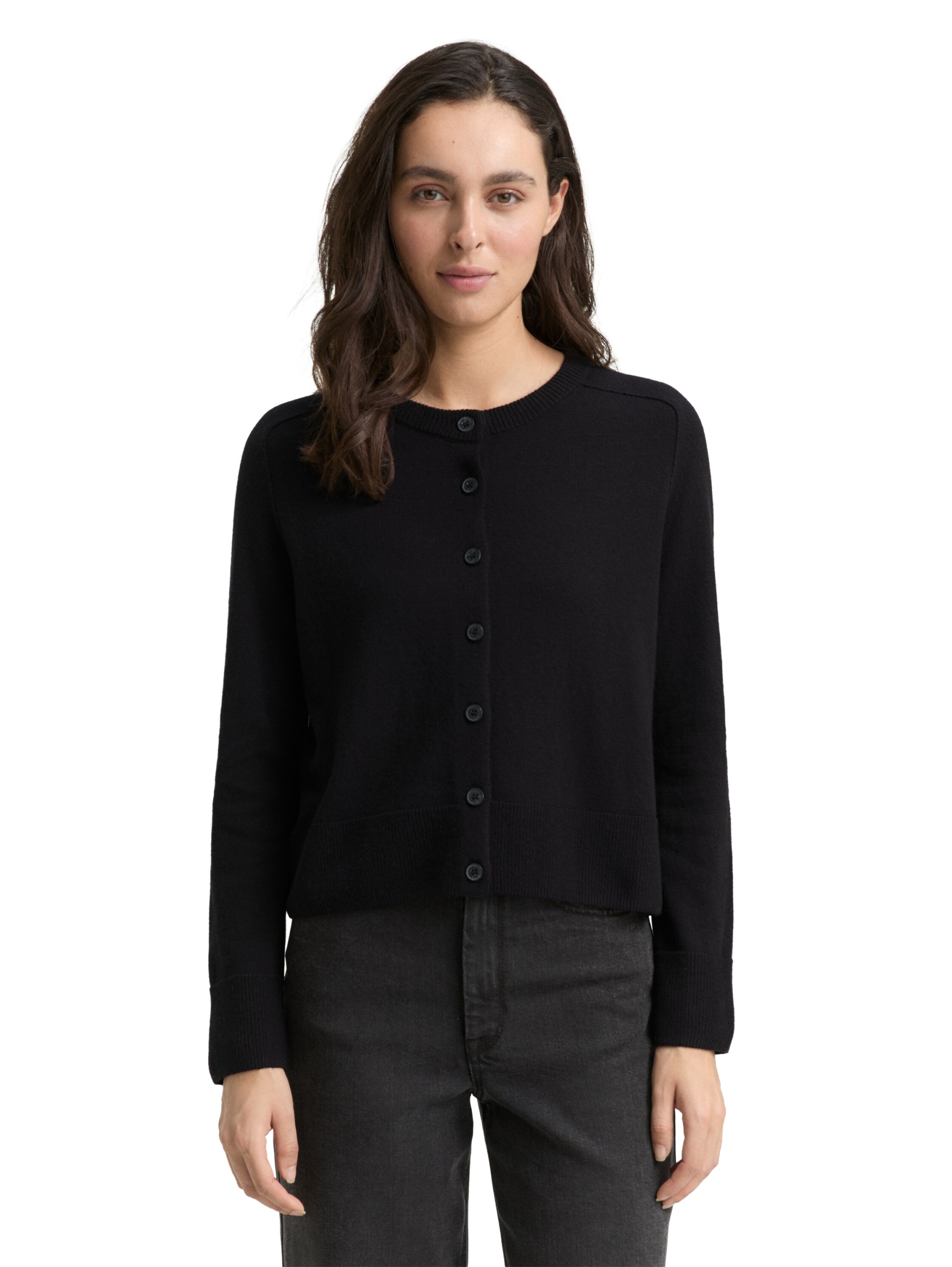 knit cardigan with saddle shou #5