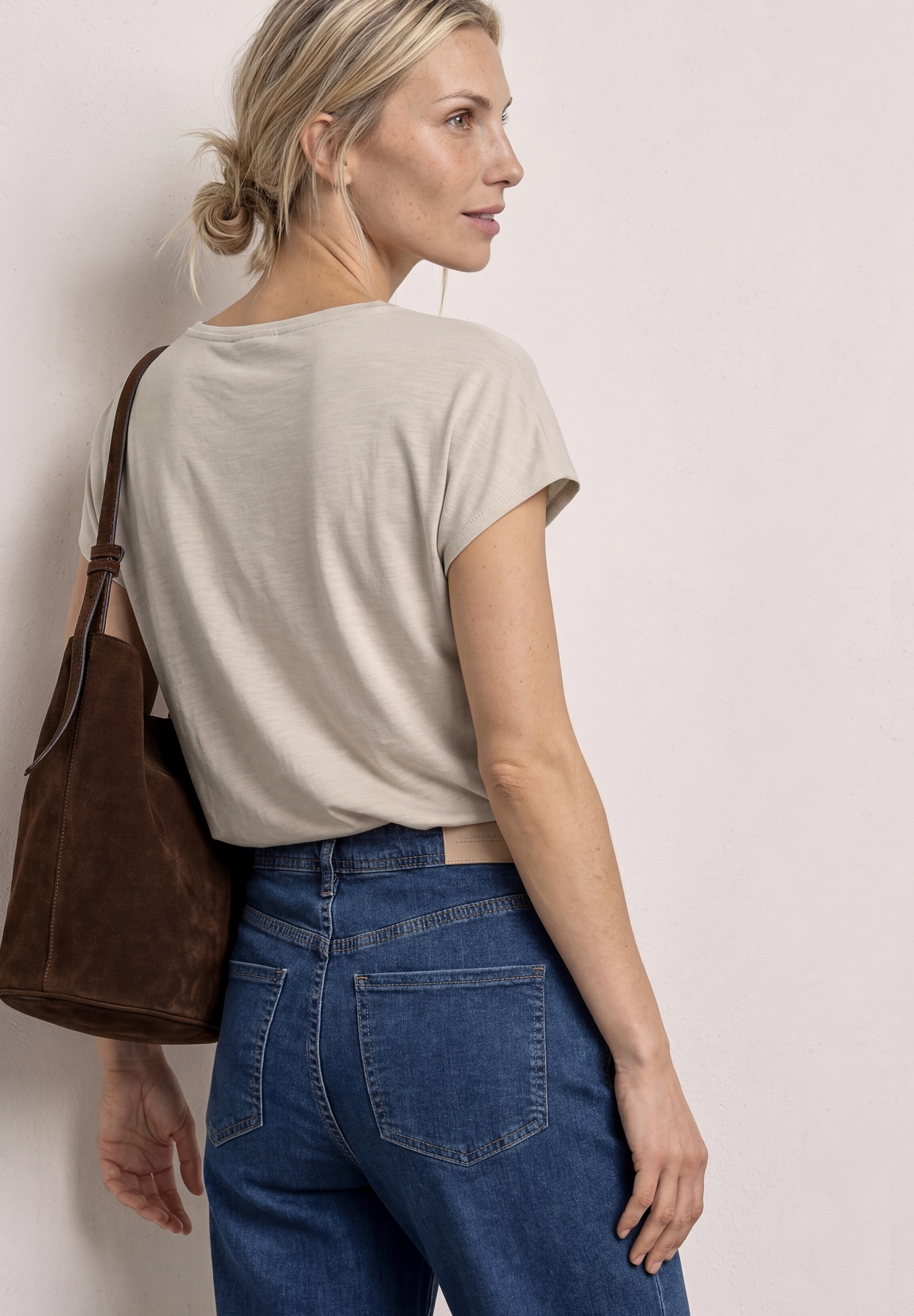 silk look shirt w.deco detail #4