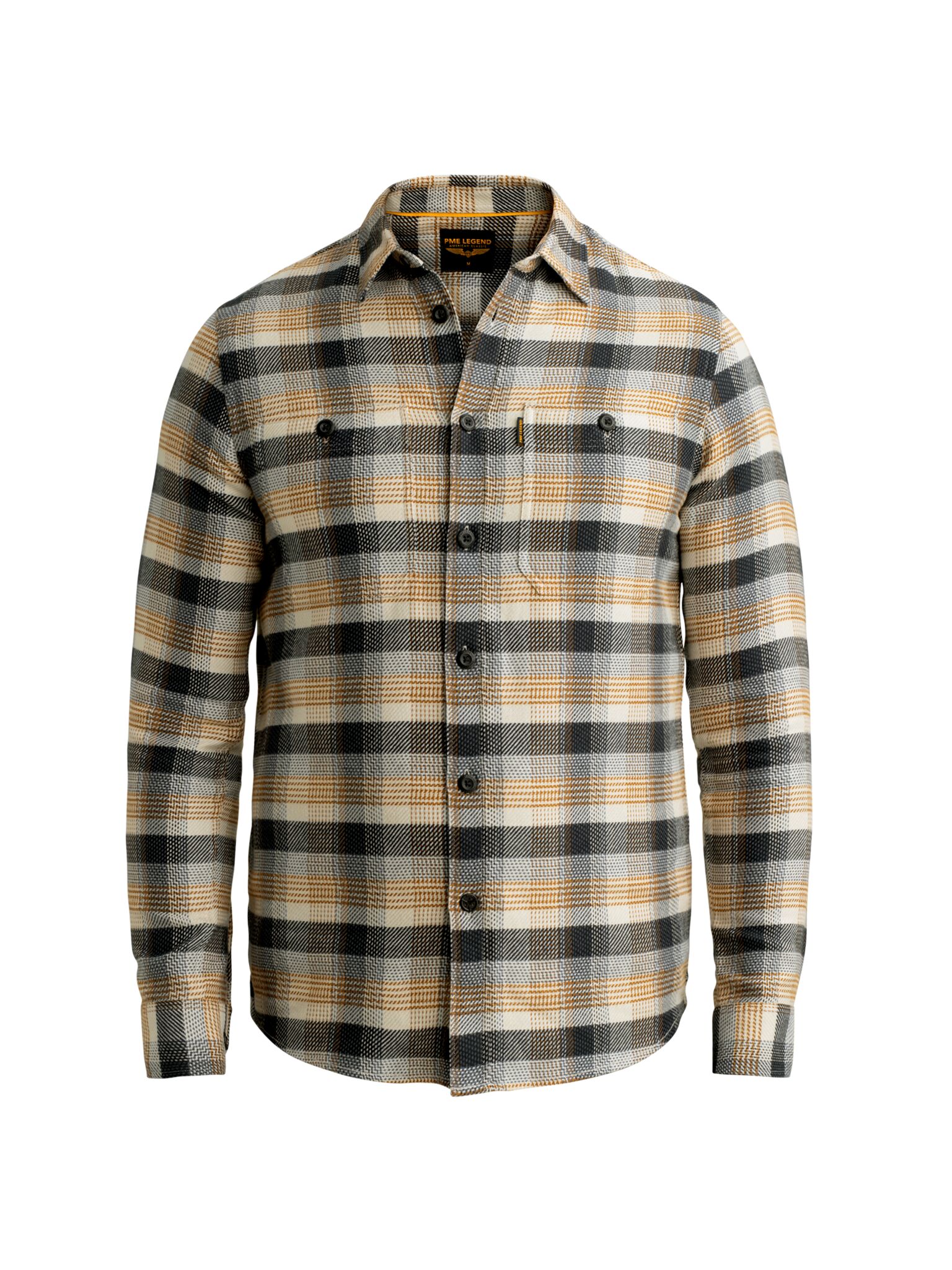 Long sleeve shirt yarn dye check #1