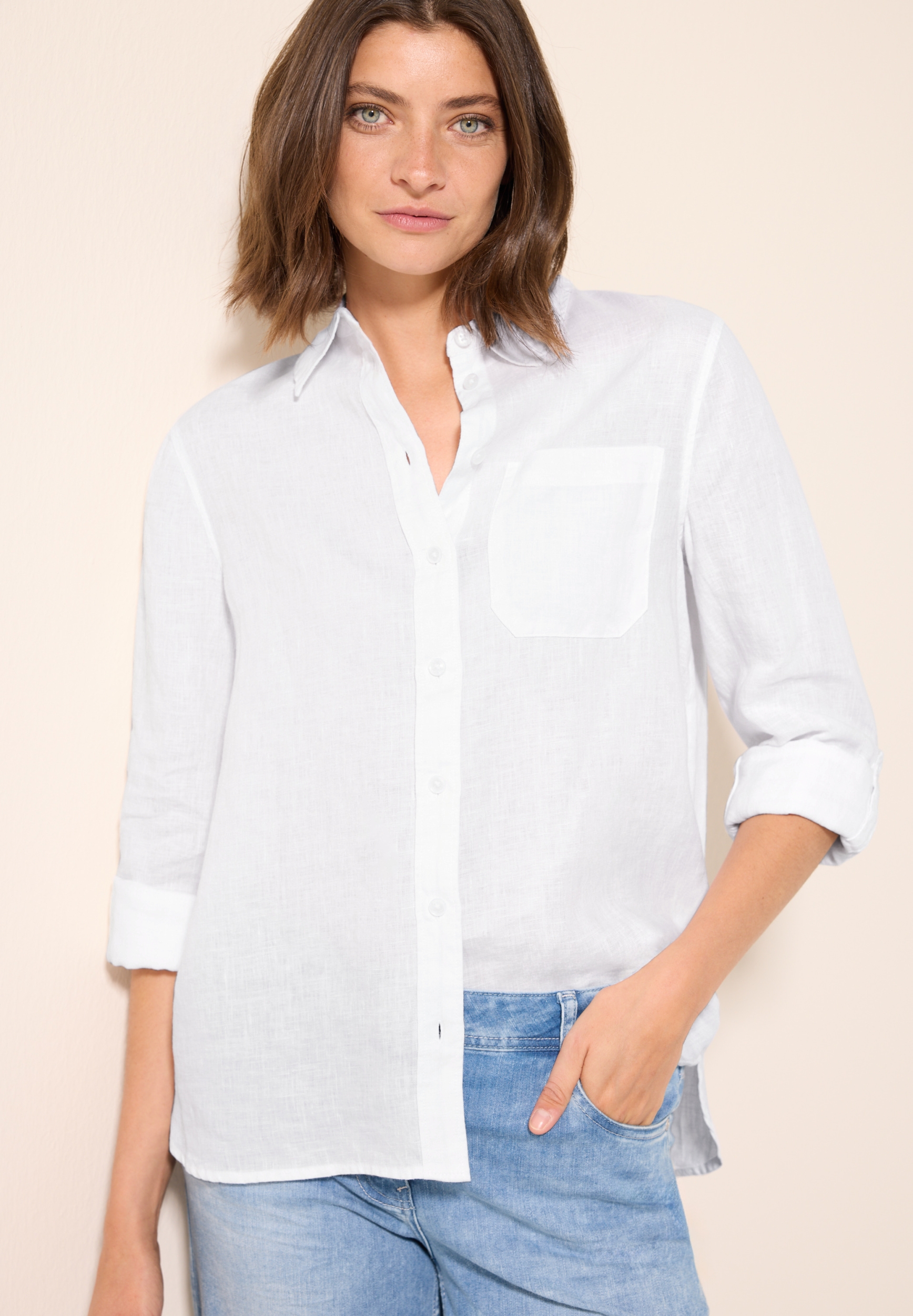 LINEN_ Solid Shirt Blouse #3