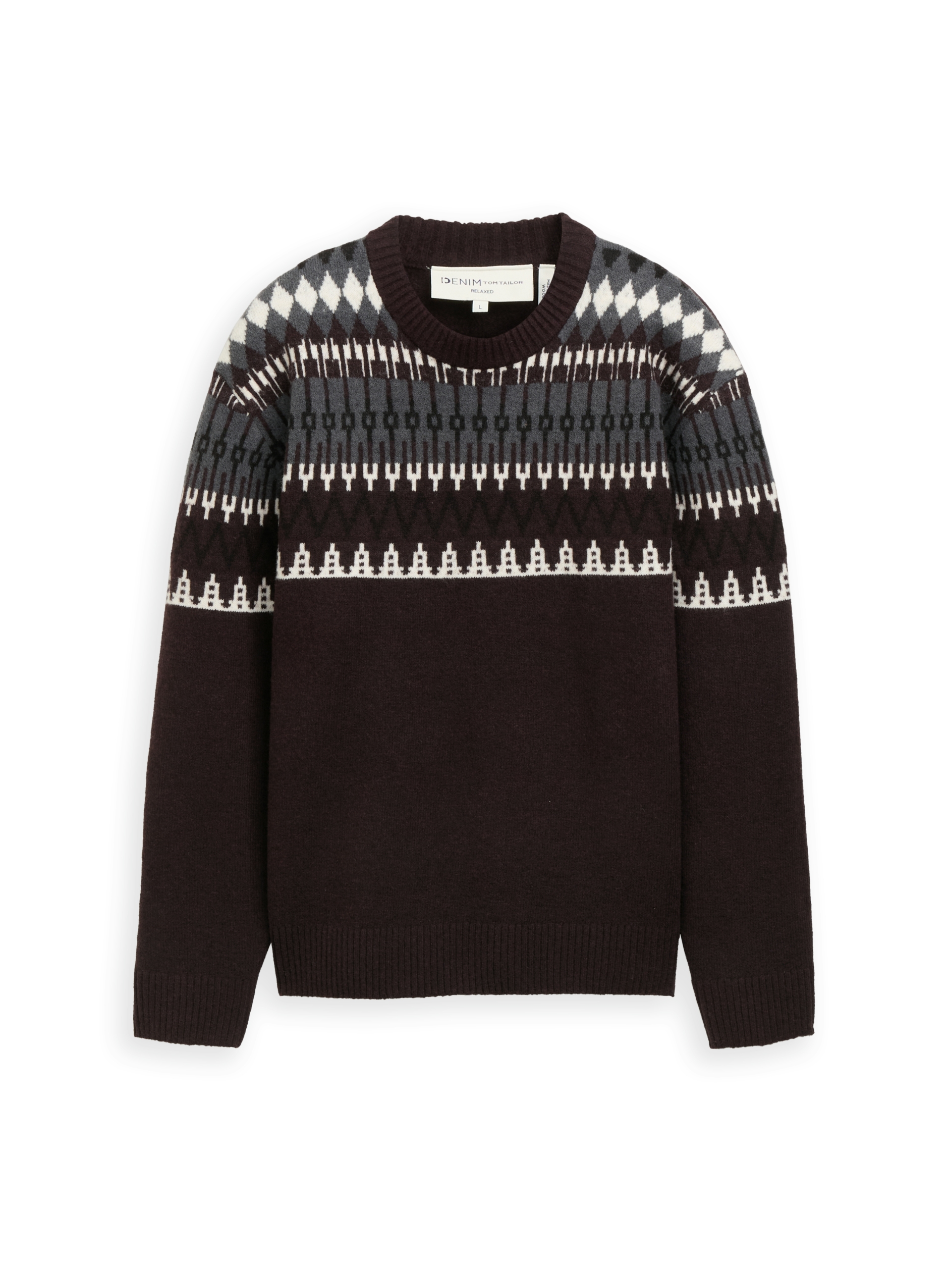 fair isle crew neck knit #7