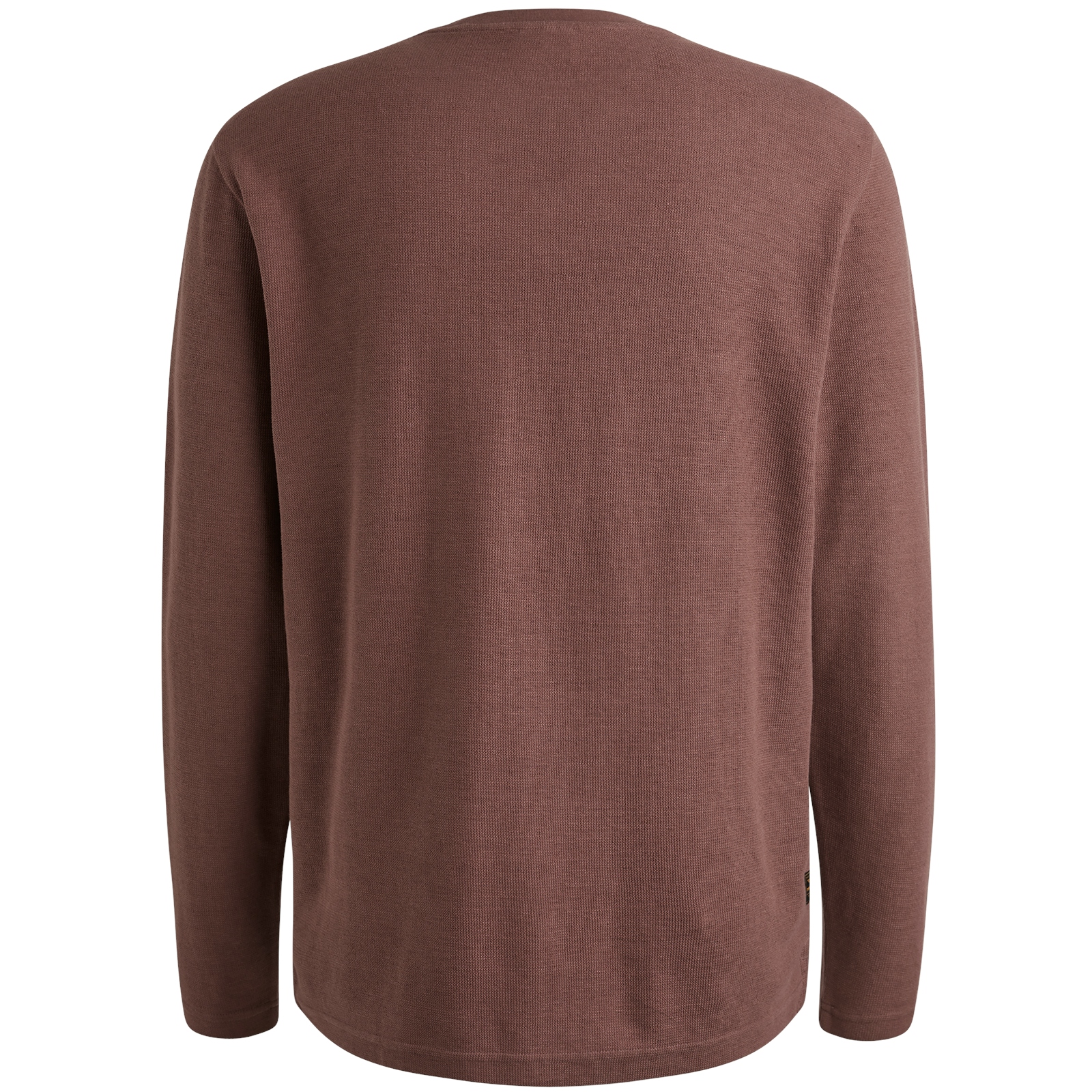 Long sleeve r-neck structured piqu #2