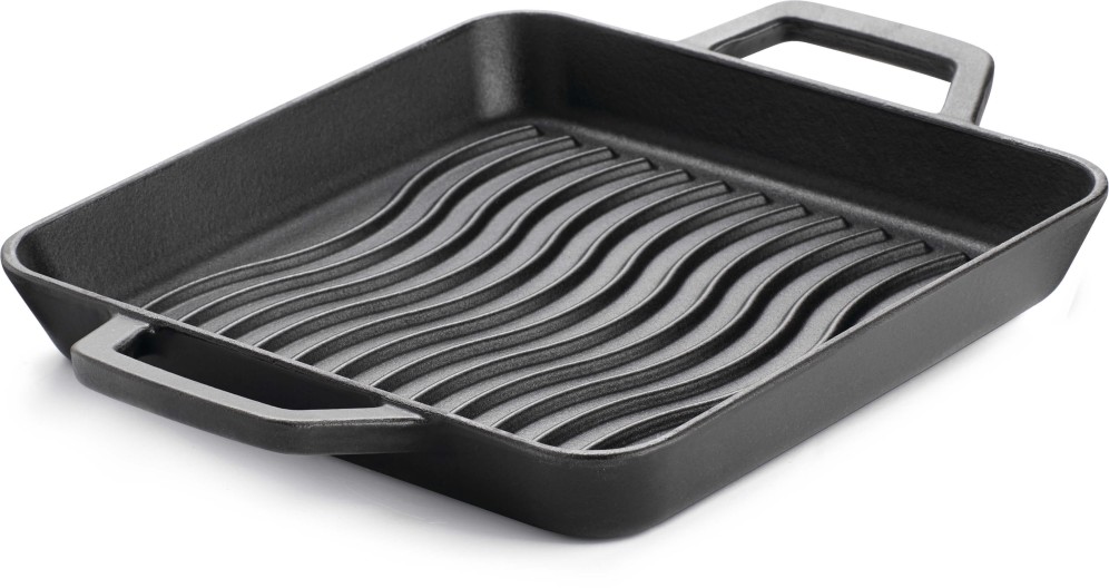 Gusseiserne Grillpfanne 25 x 25cm
