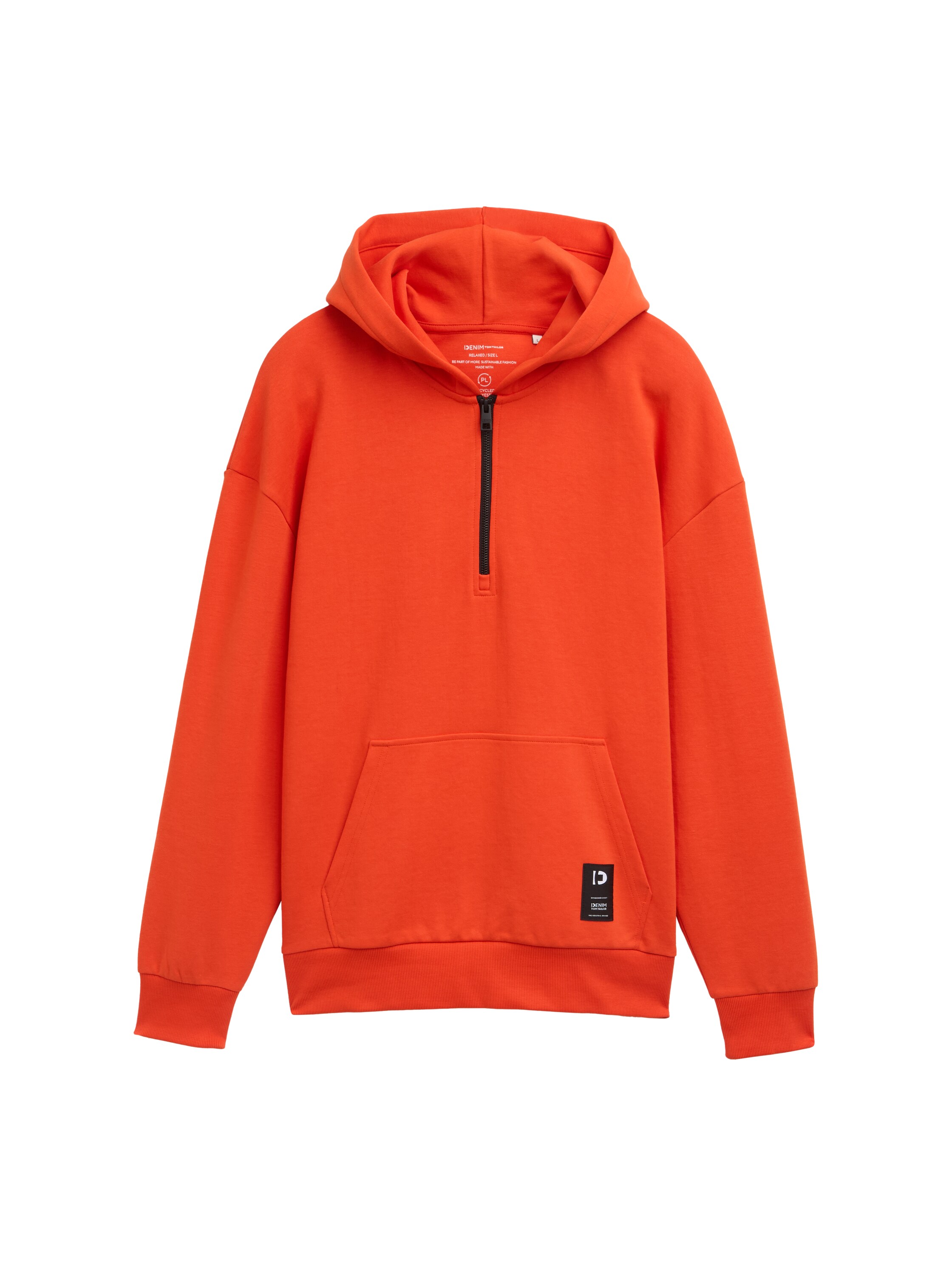 Relaxed Fit Hoodie Sweatshirt mit Reißverschluss