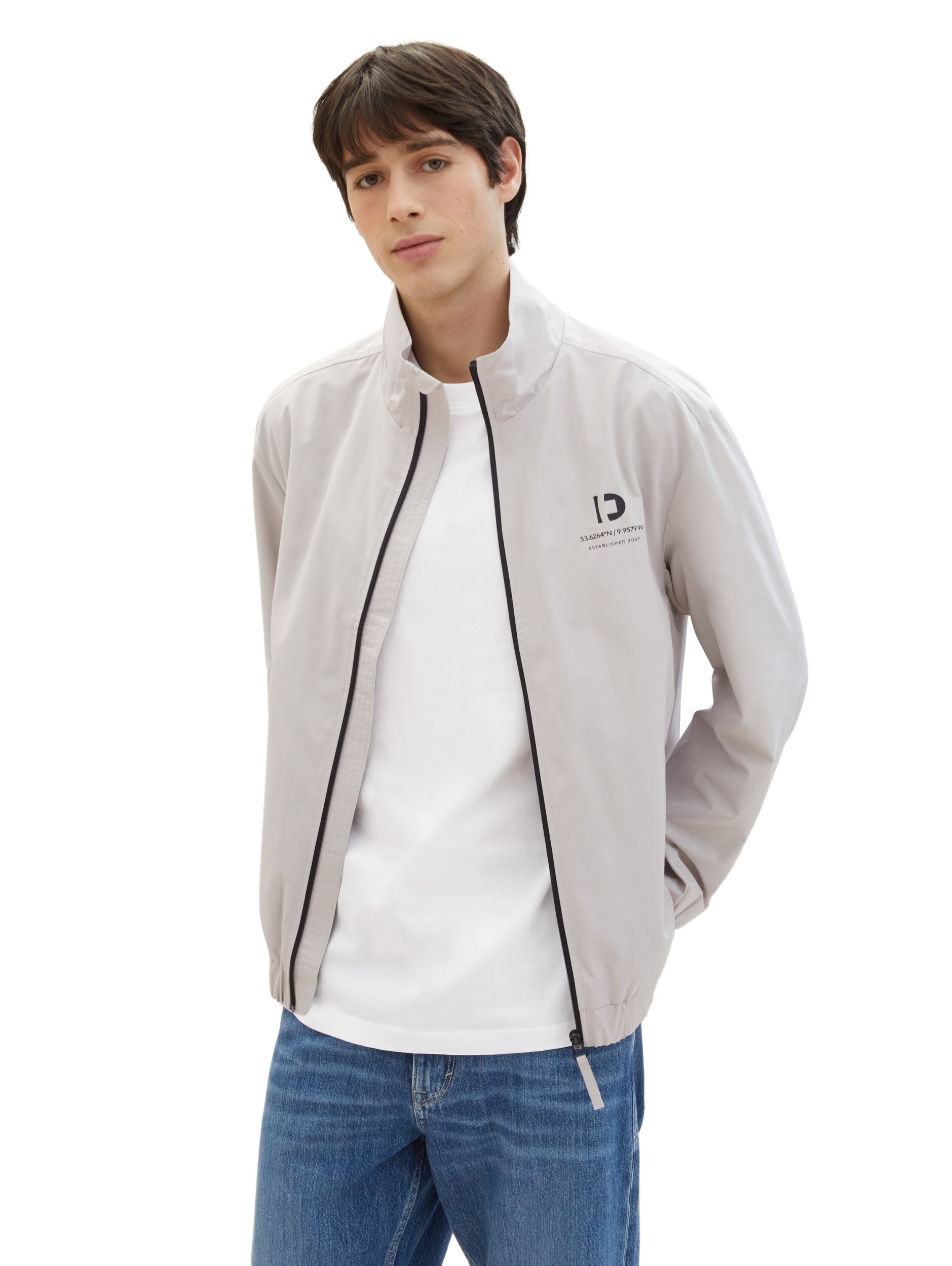 stand-up collar blouson #3