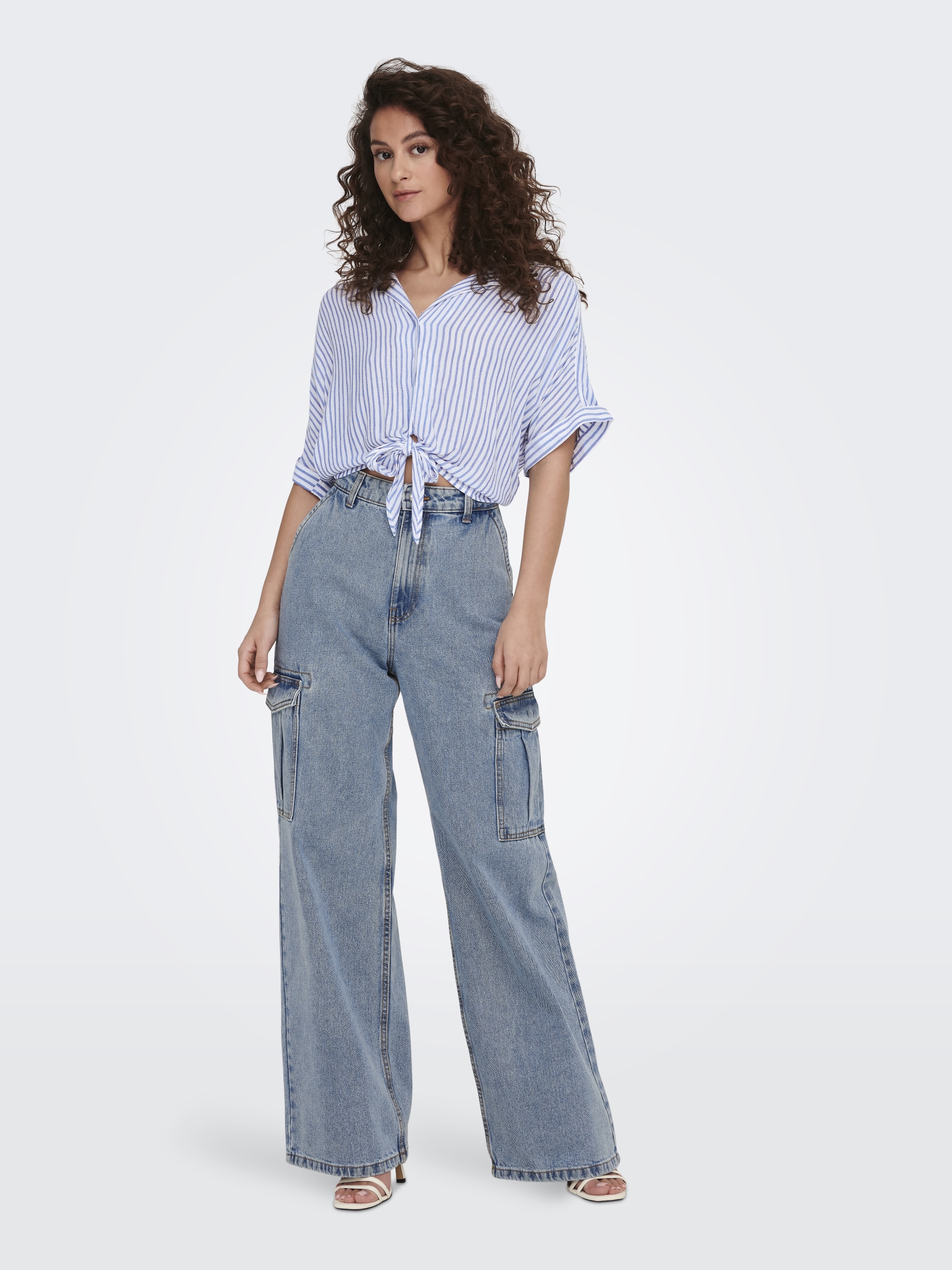 ONLPAULA LIFE S/S TIE SHIRT WVN NOOS #5