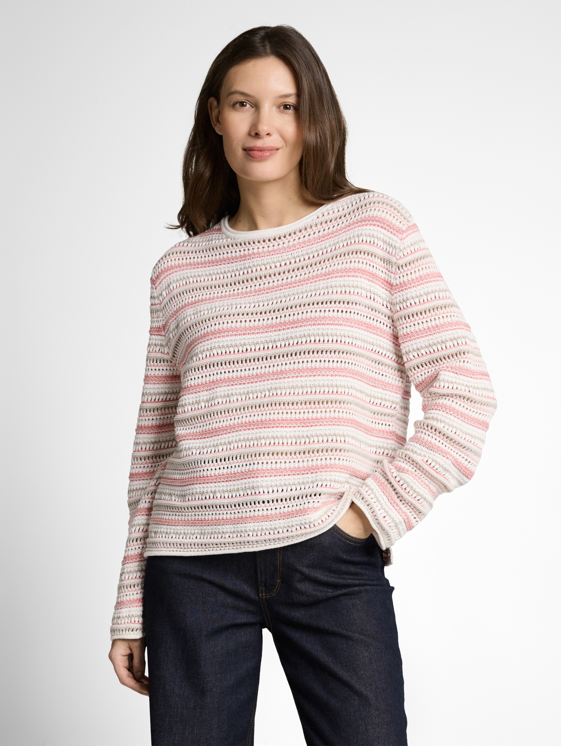 knit structured stripe sweater #6