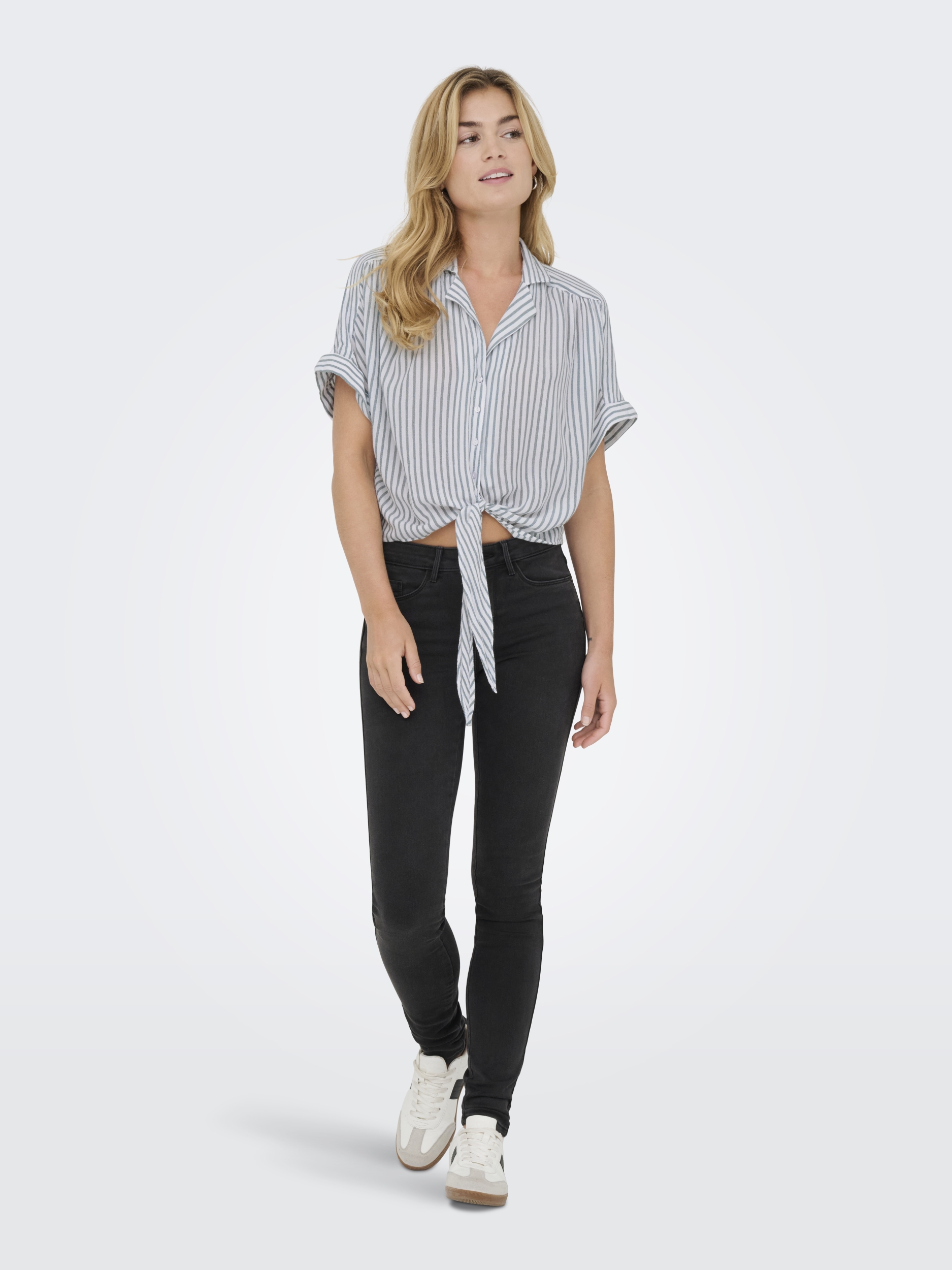 ONLPAULA LIFE S/S TIE SHIRT WVN NOOS #7