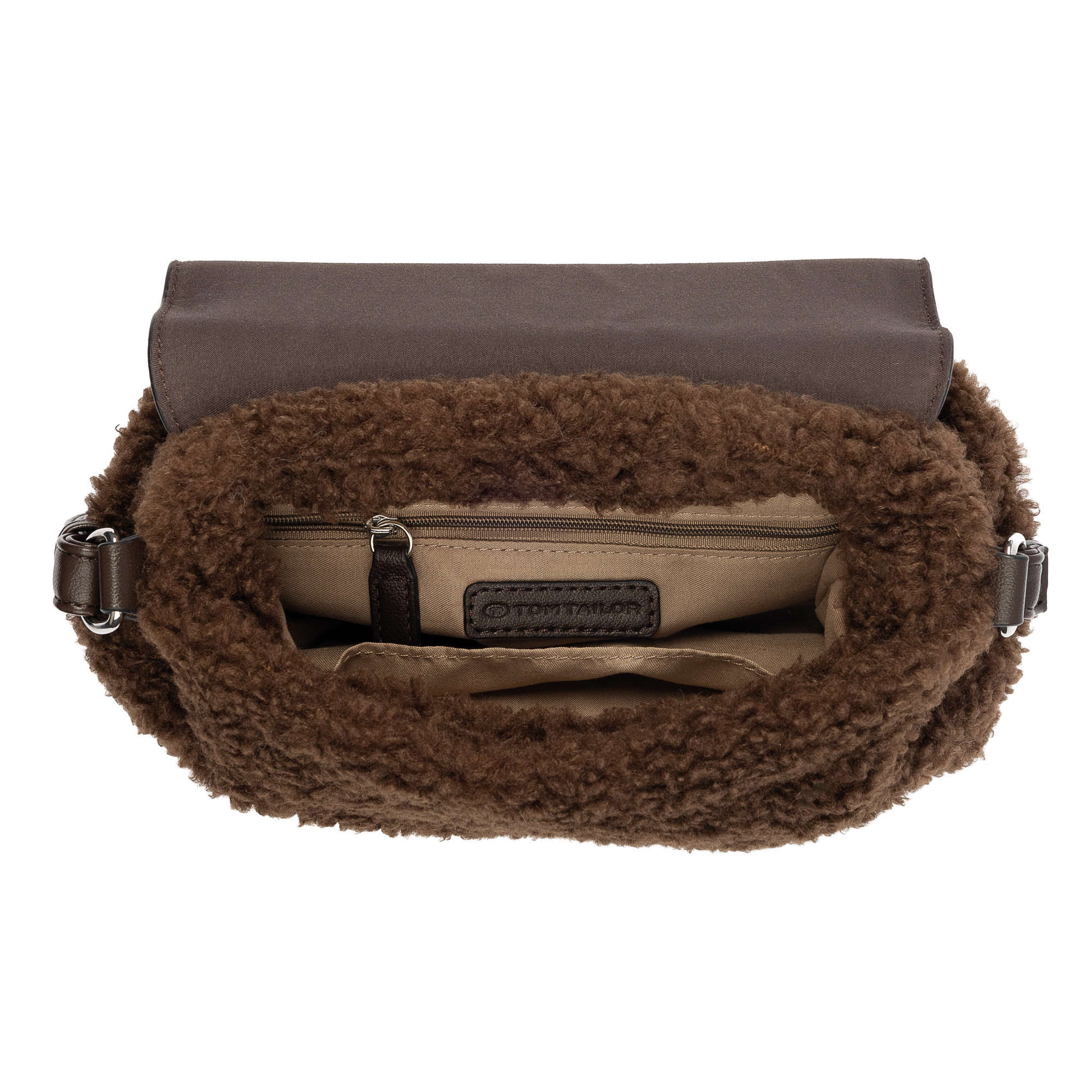 Zelina, Flap bag S no zip, dark brown #3