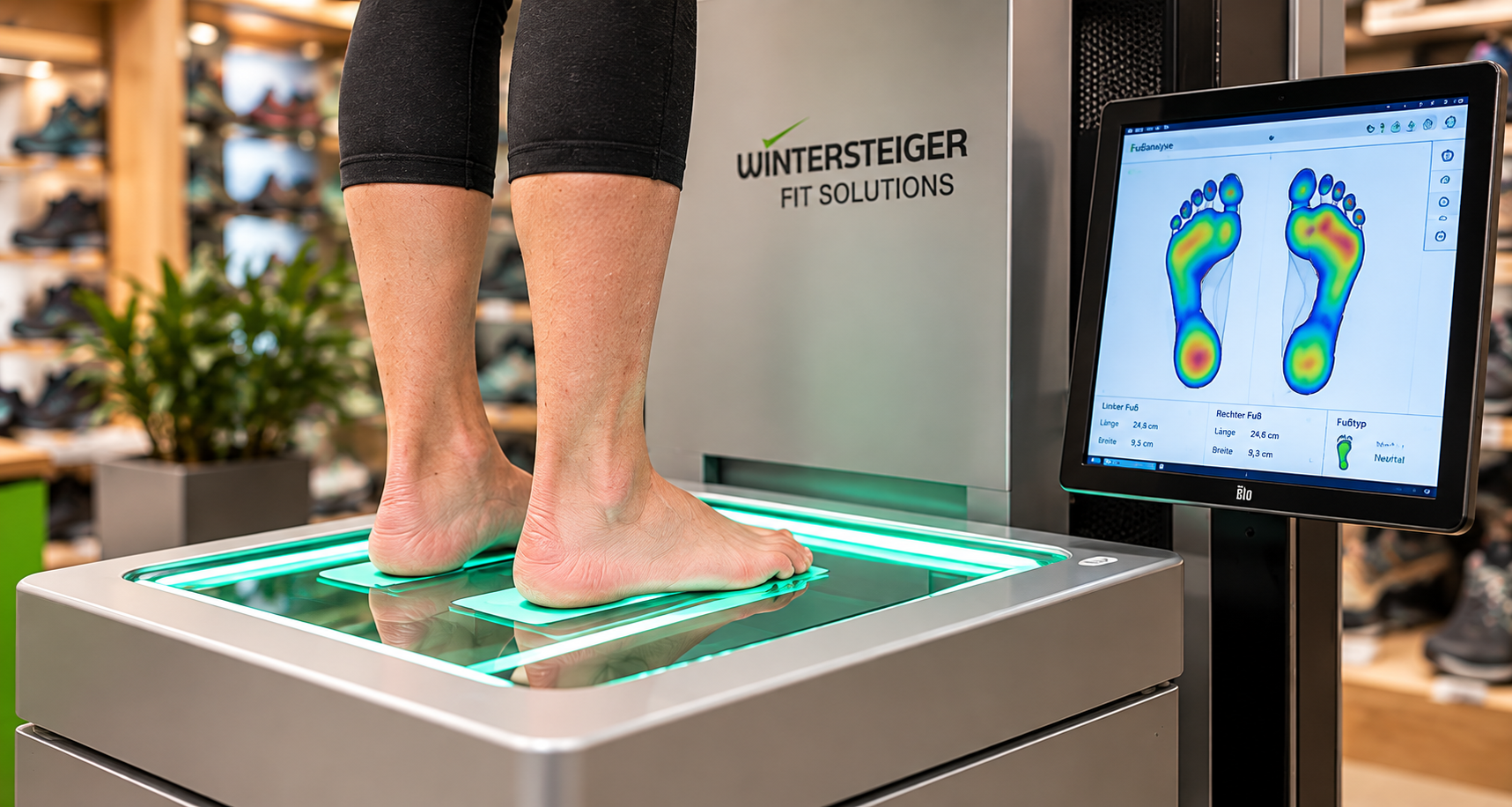 3D Fußanalyse mit Wintersteiger Scanner bei Sport Zöls
